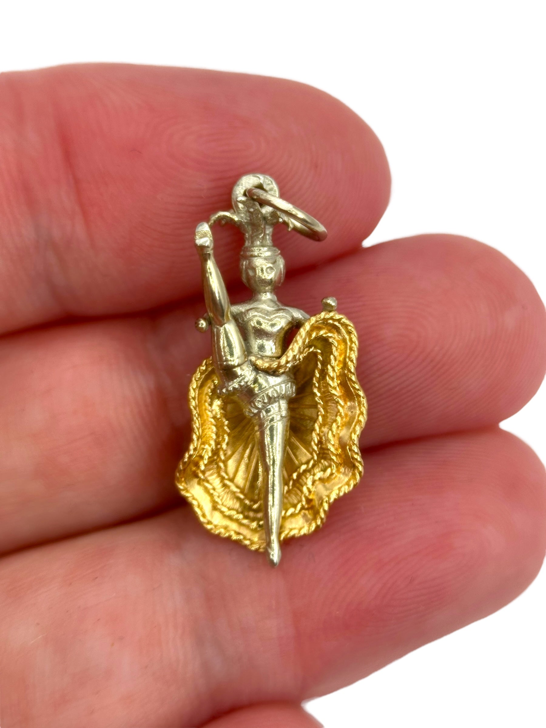 18k Can-Can Girl Charm
