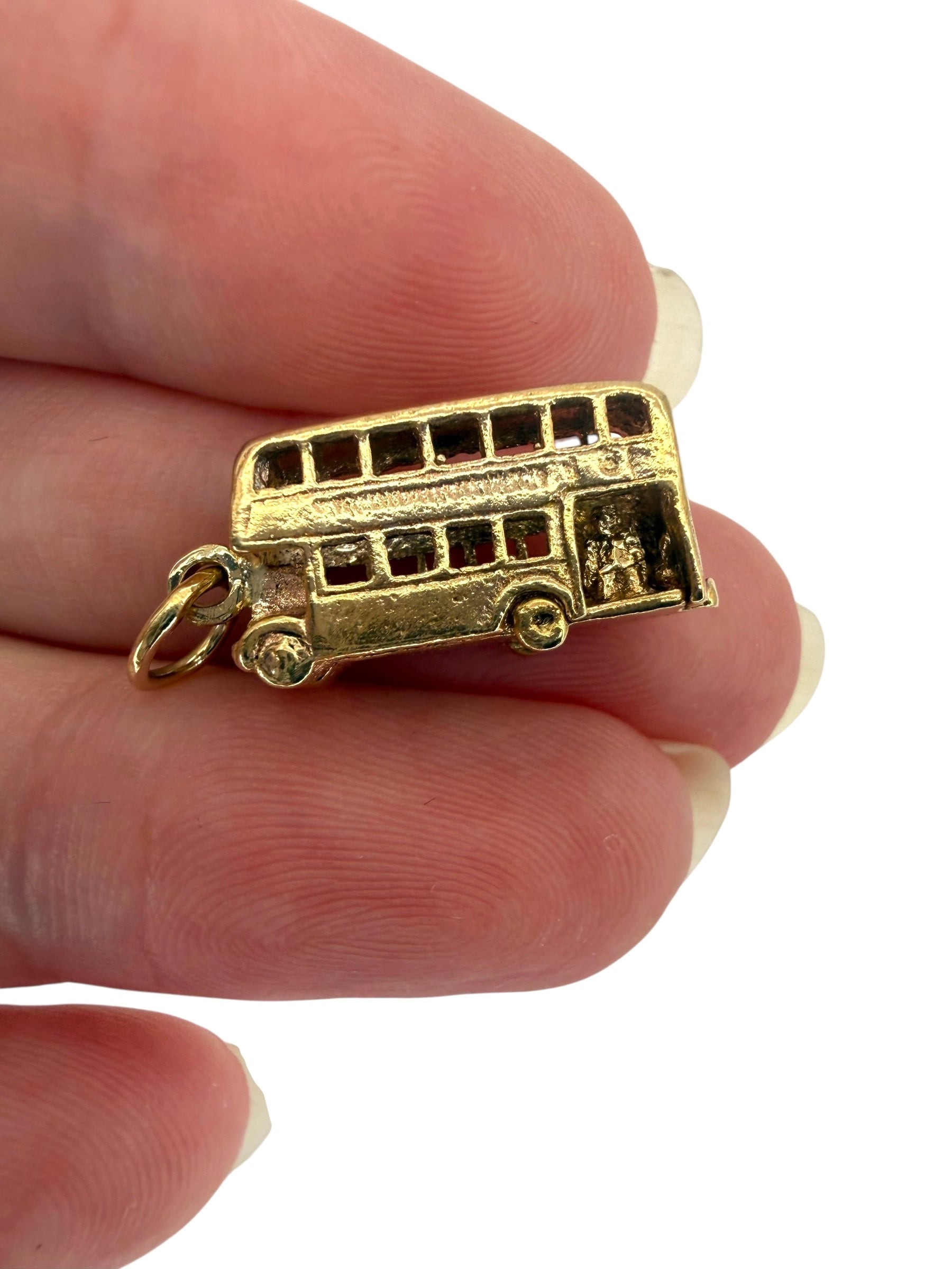 9k Double Decker Bus Charm
