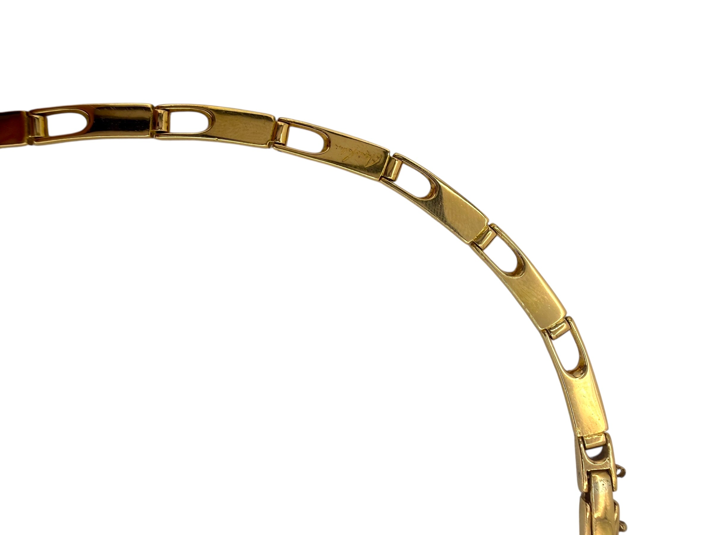 18k Unique Link Collar Necklace