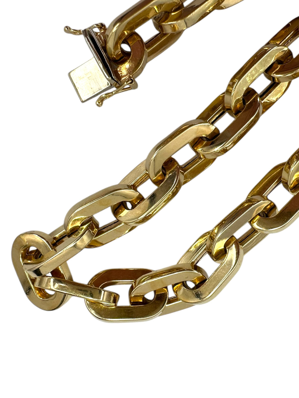 14k Chunky Chain Collar Necklace