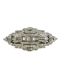 Platinum Double Clip Diamond Brooch