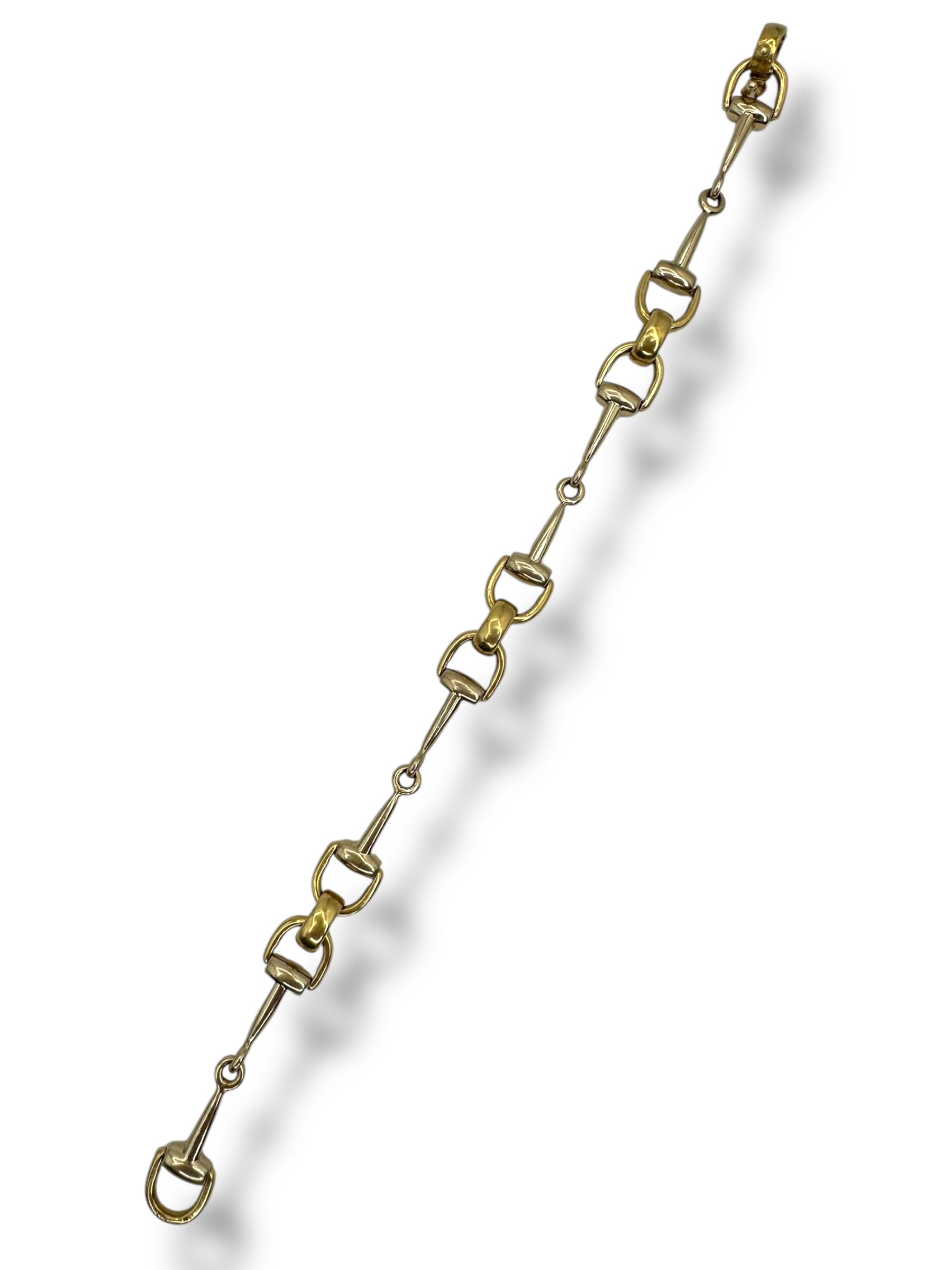 18k Two Tone Horse Bit Bracelet