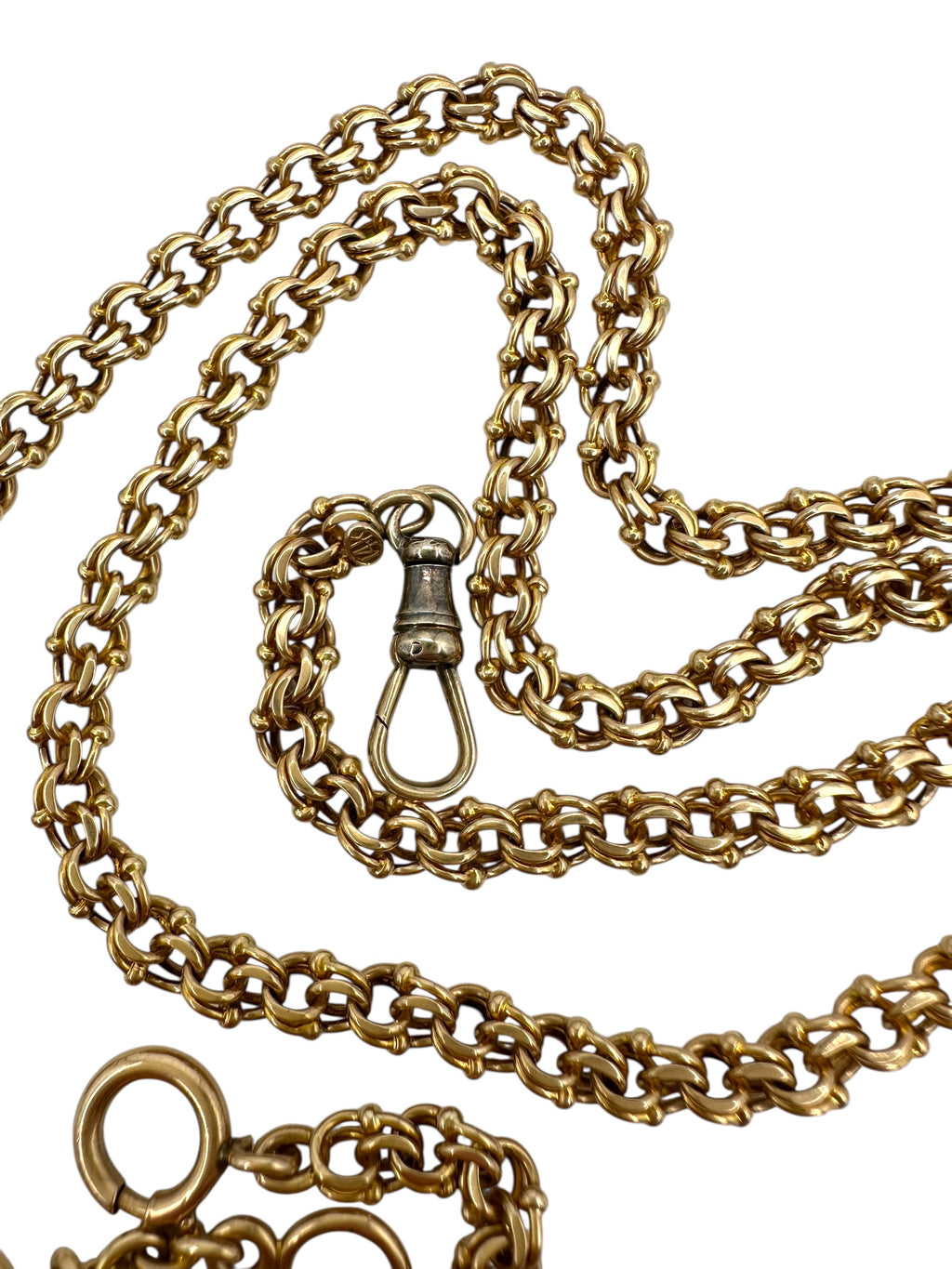 14k Fancy Link Watch Chain