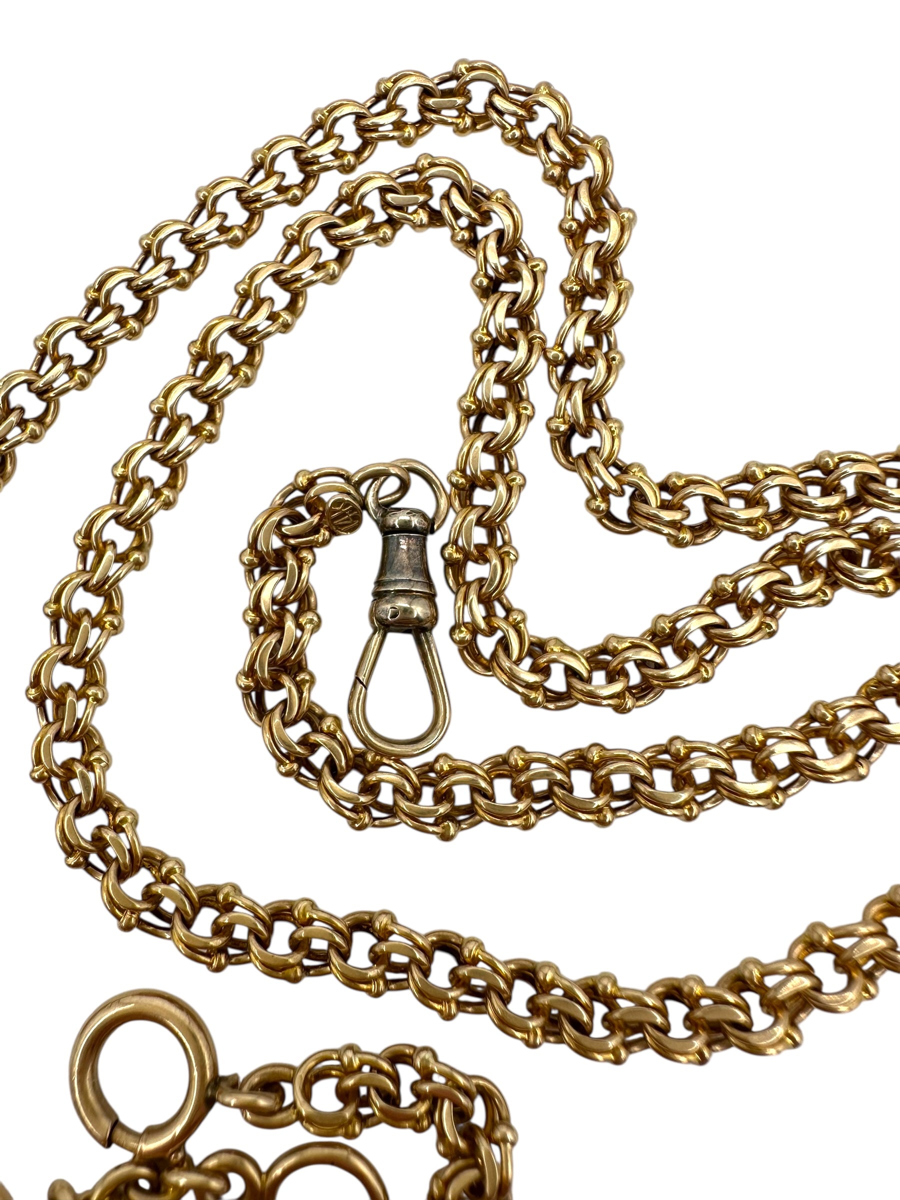 14k Fancy Link Watch Chain