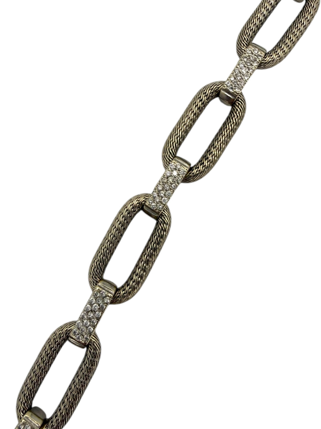 18k Woven Link Chain Bracelet