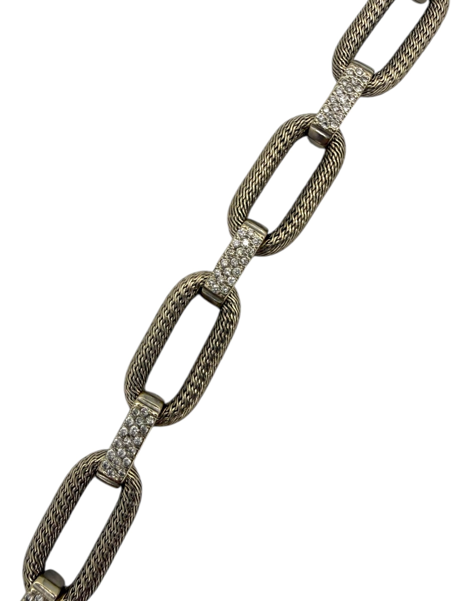 18k Woven Link Chain Bracelet