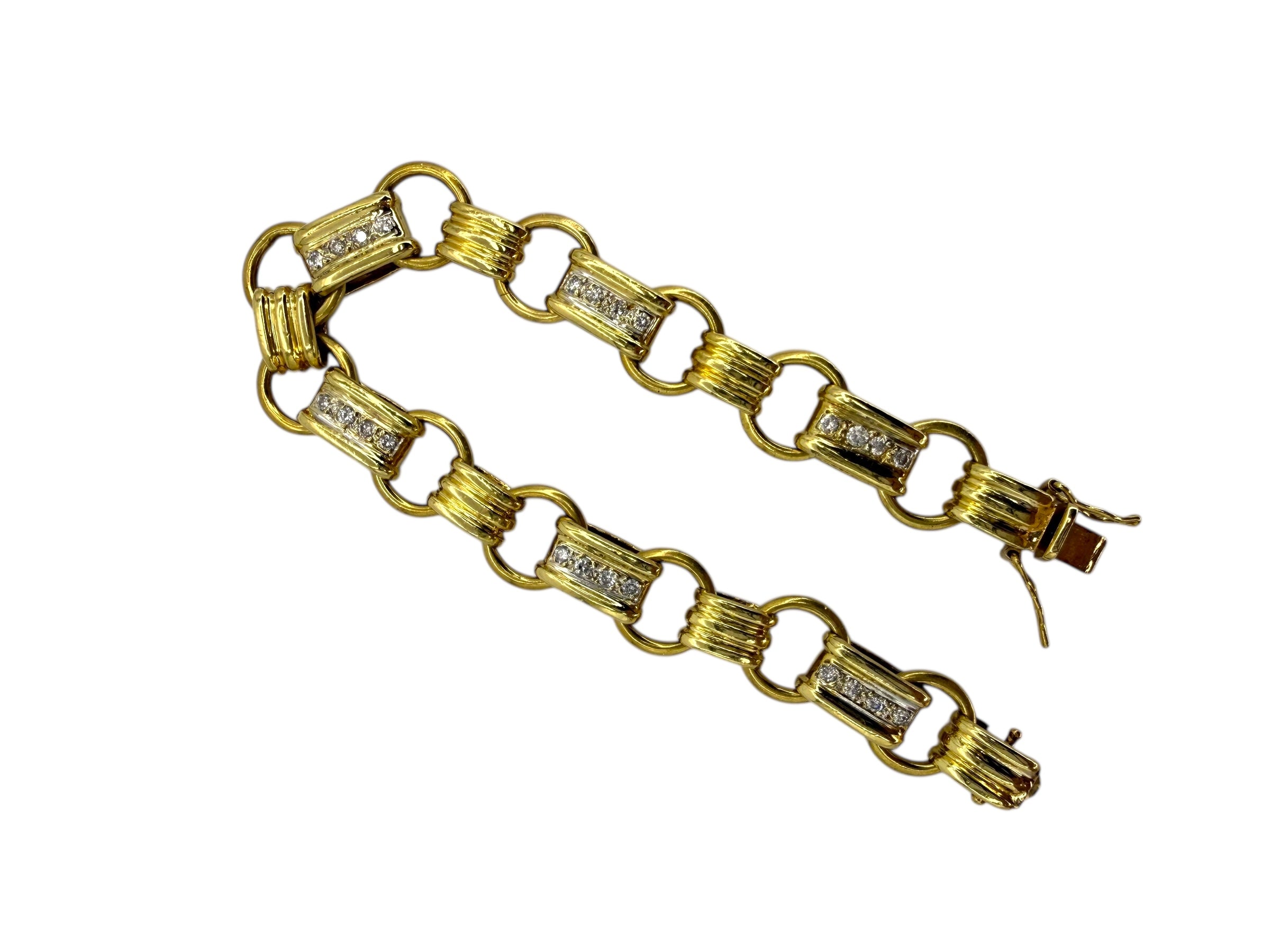 18k Diamond Chunky Bracelet