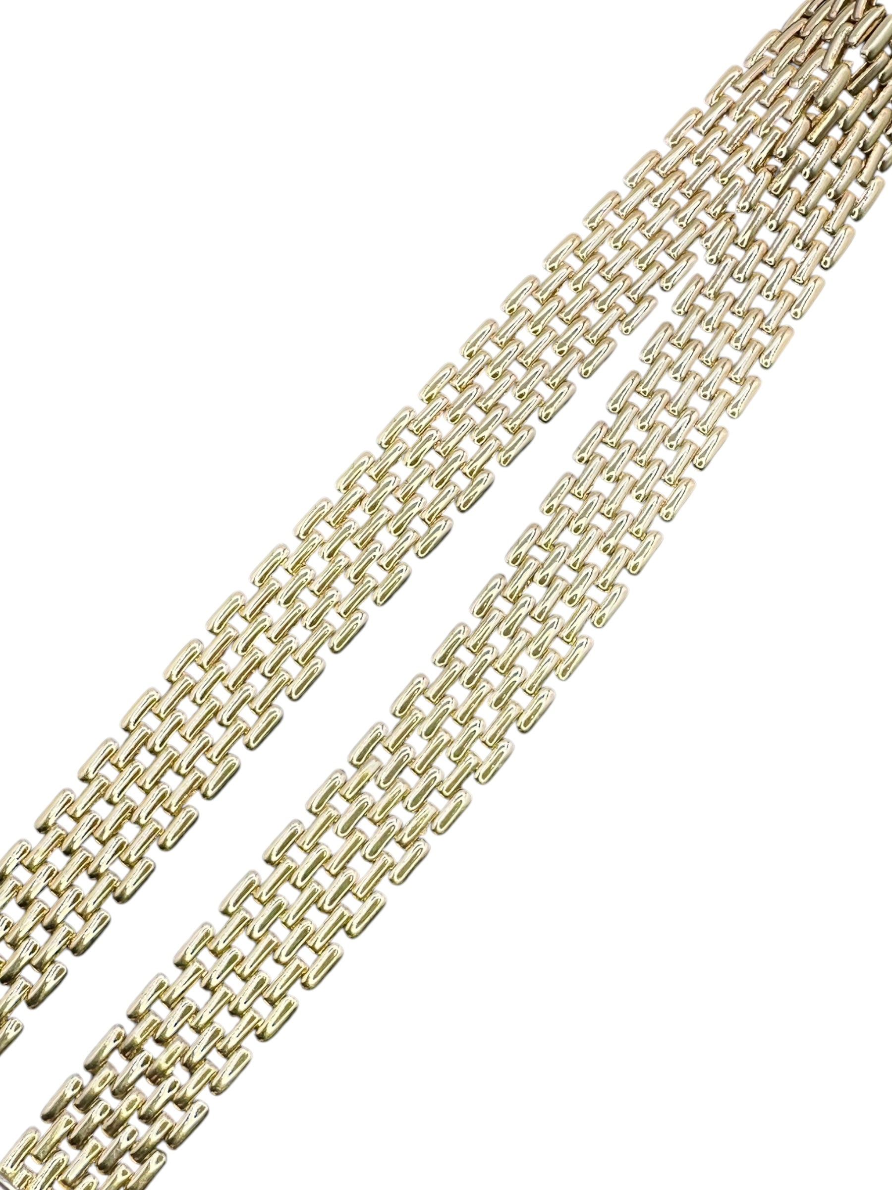 14k Panther Link Collar Necklace