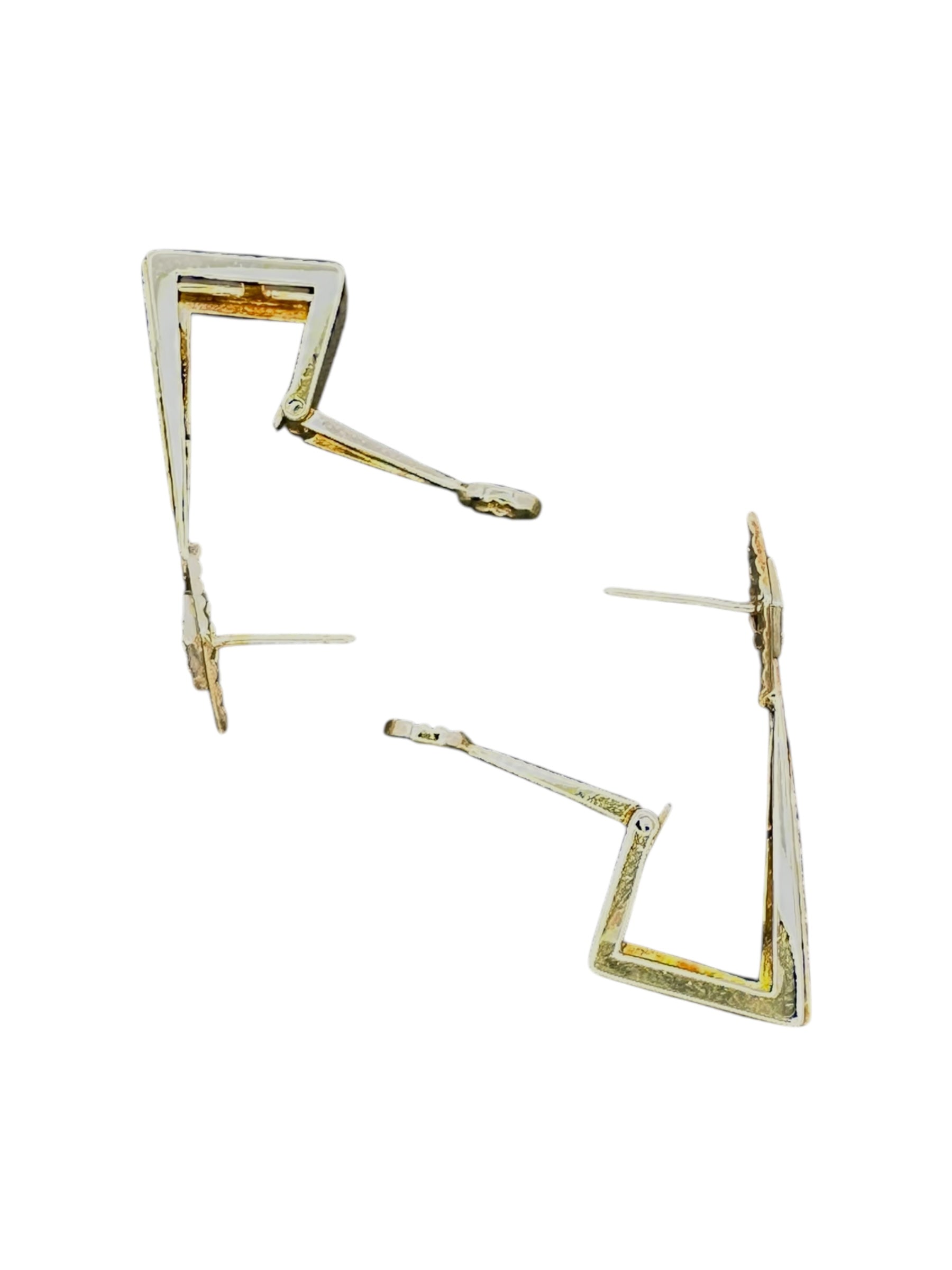 14k Diamond Drop/ Hoop Earrings
