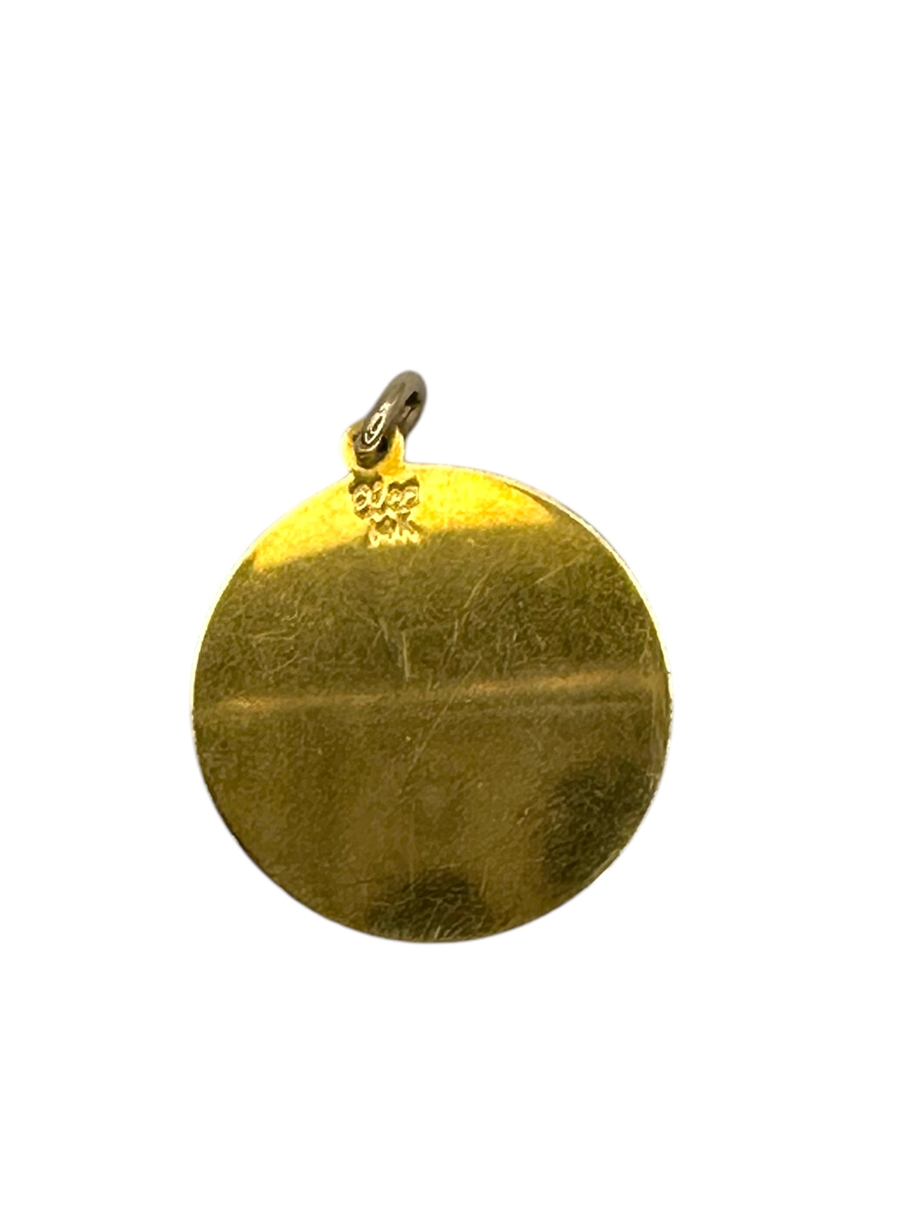 14k Enamel Nautical Flag Pendant