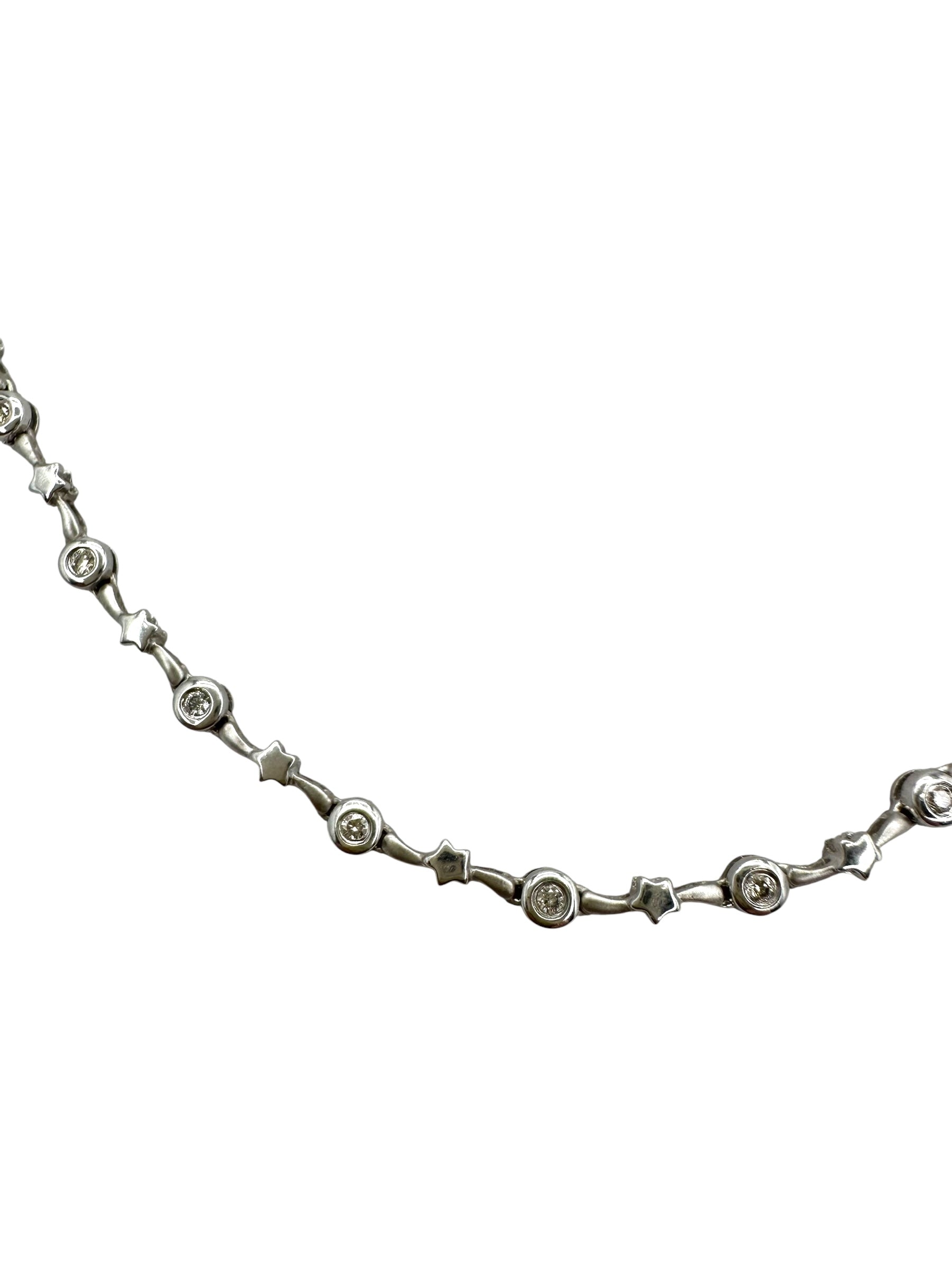 14k Diamond Shooting Star Necklace