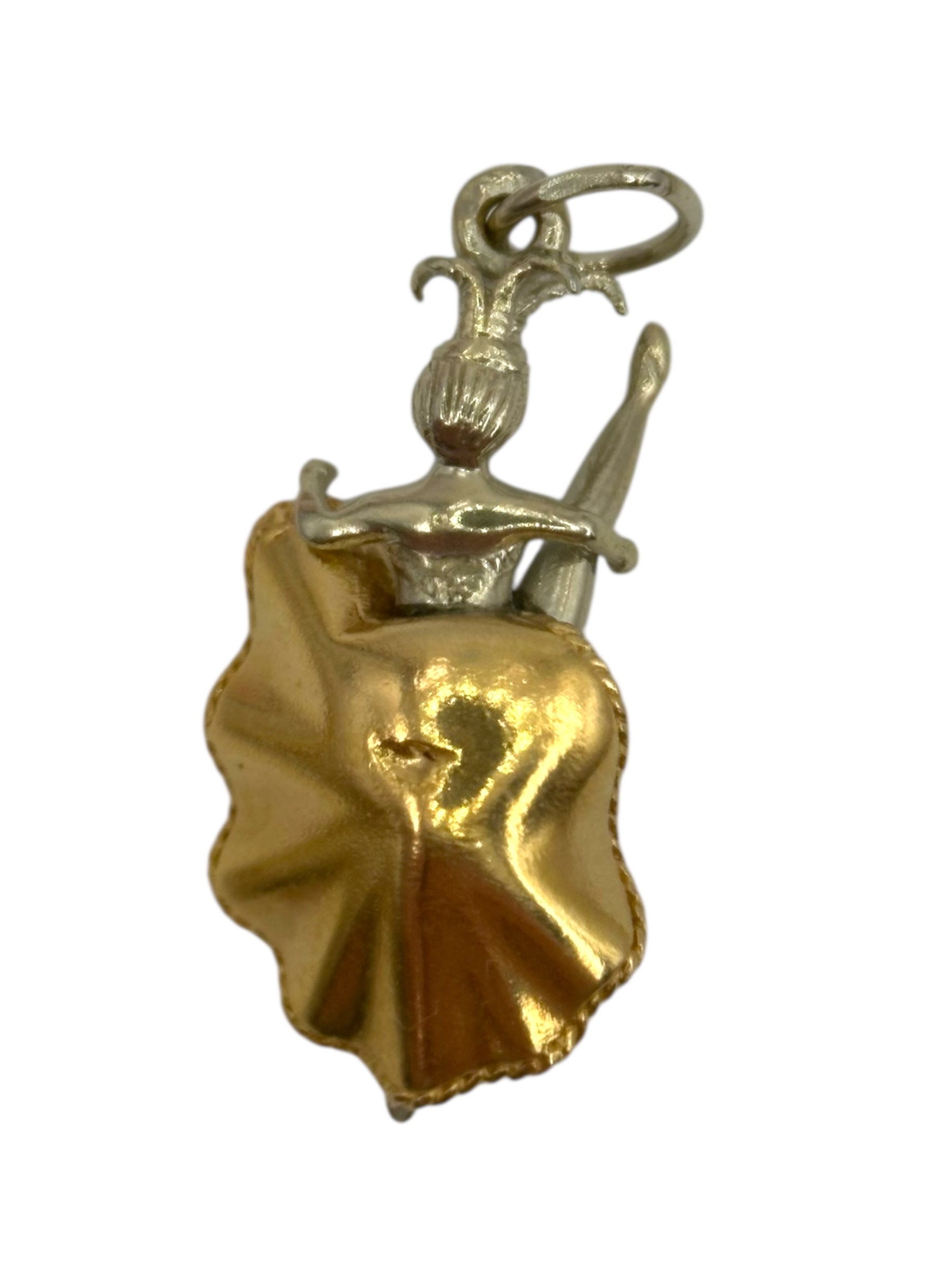 18k Can-Can Girl Charm
