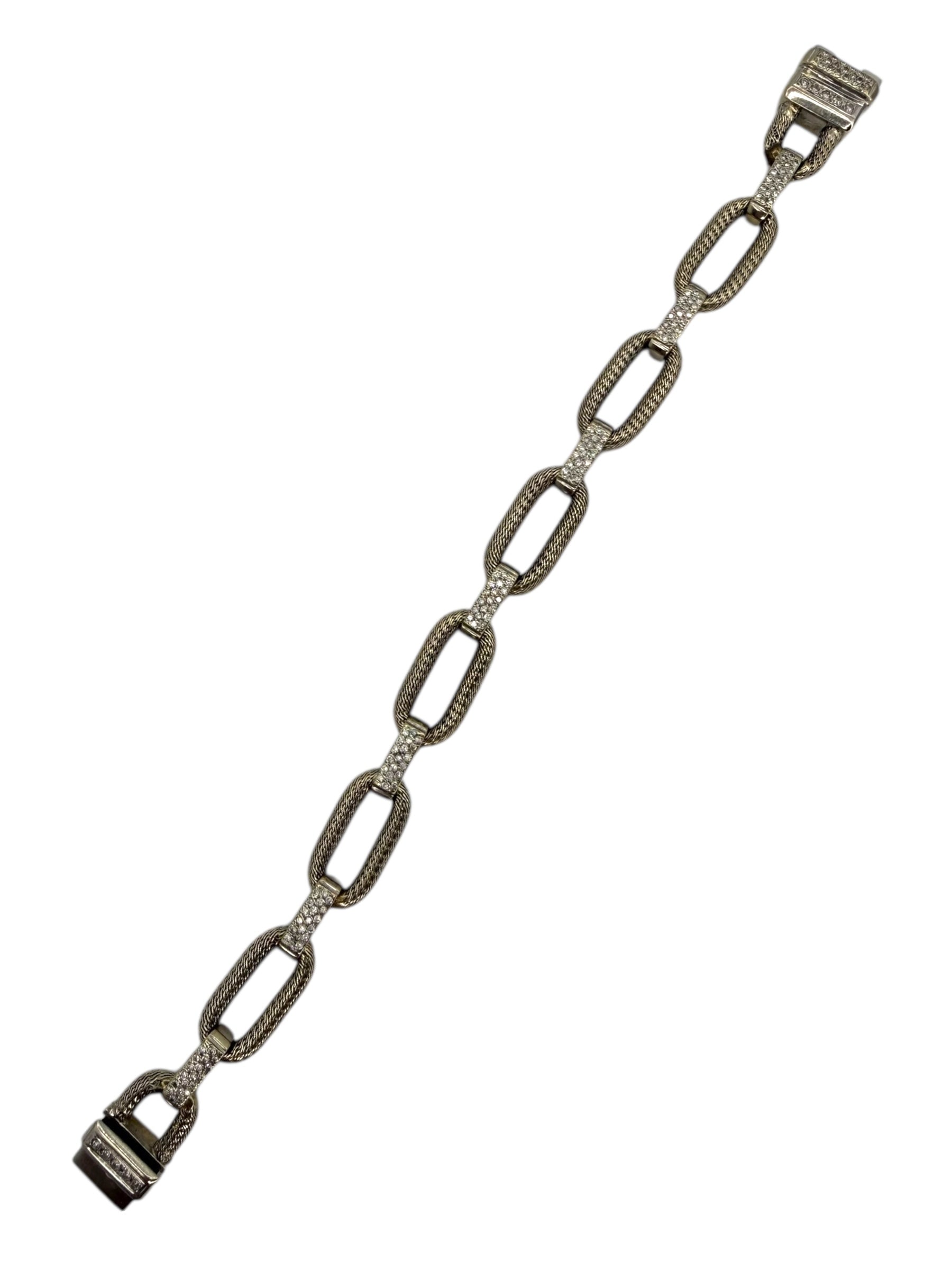 18k Woven Link Chain Bracelet