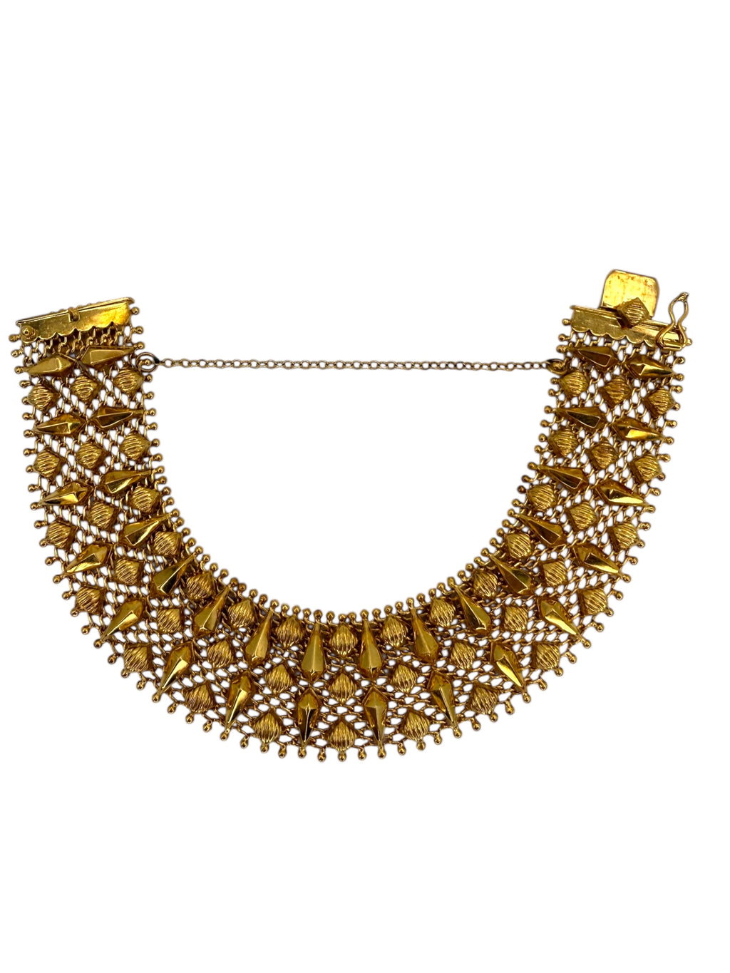 18k Mesh Spike Bracelet
