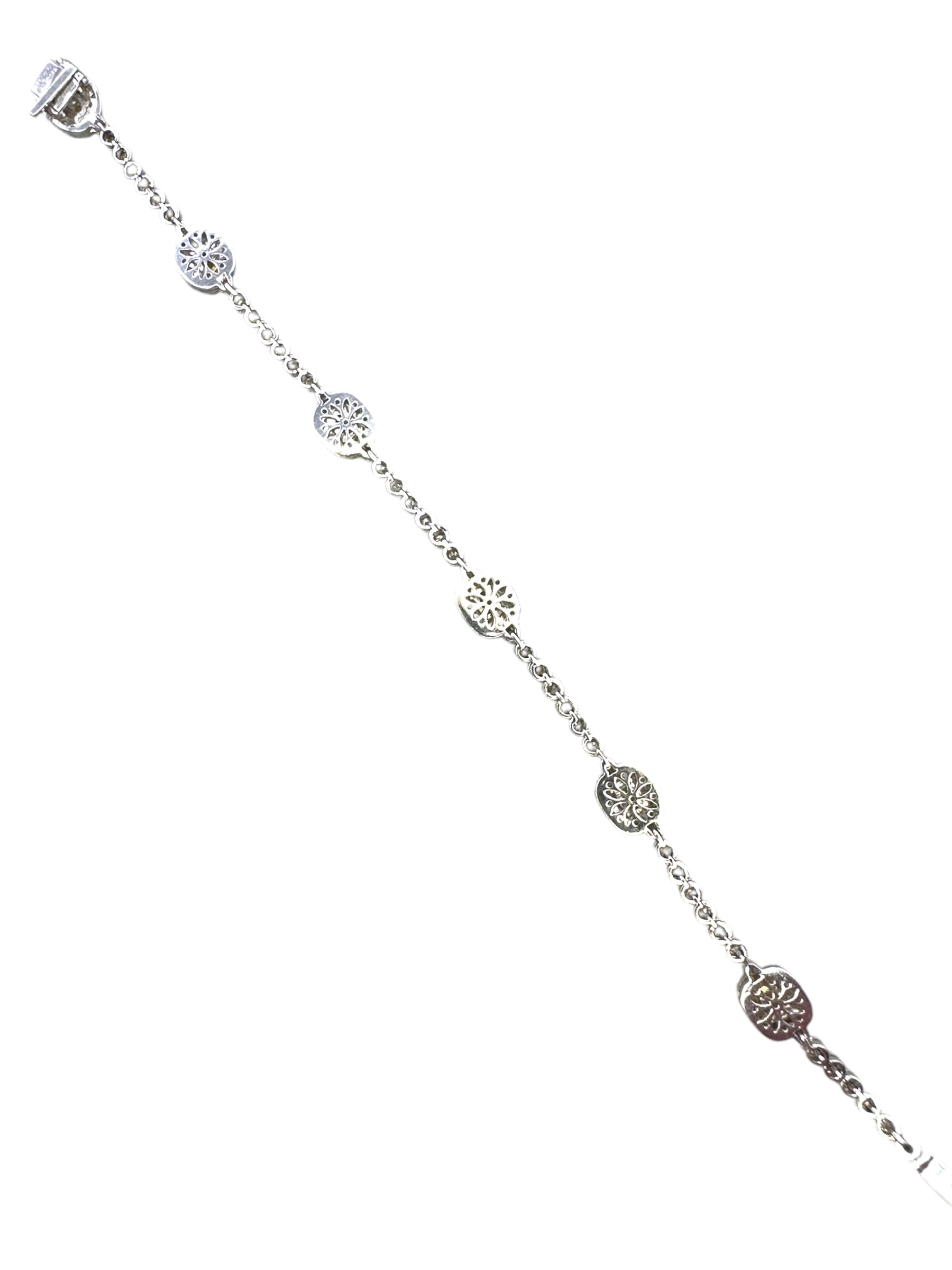 18k Yellow and White Diamond Bracelet