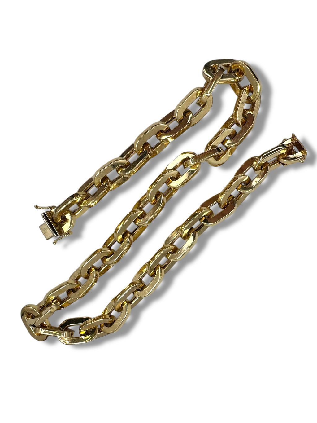 14k Chunky Chain Collar Necklace