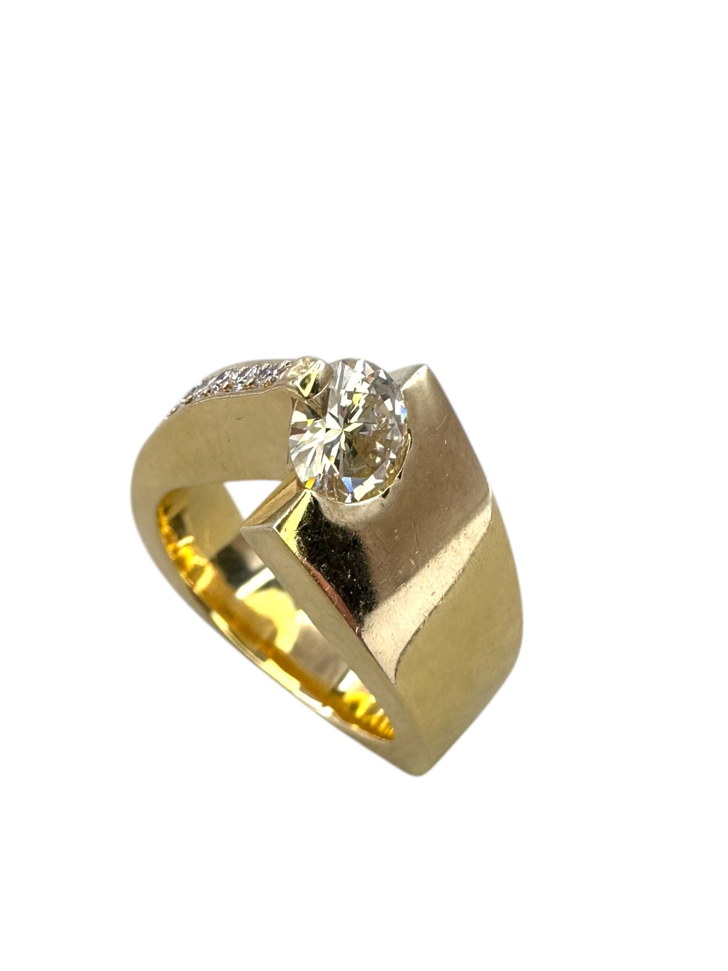 14k Diamond Comet Ring