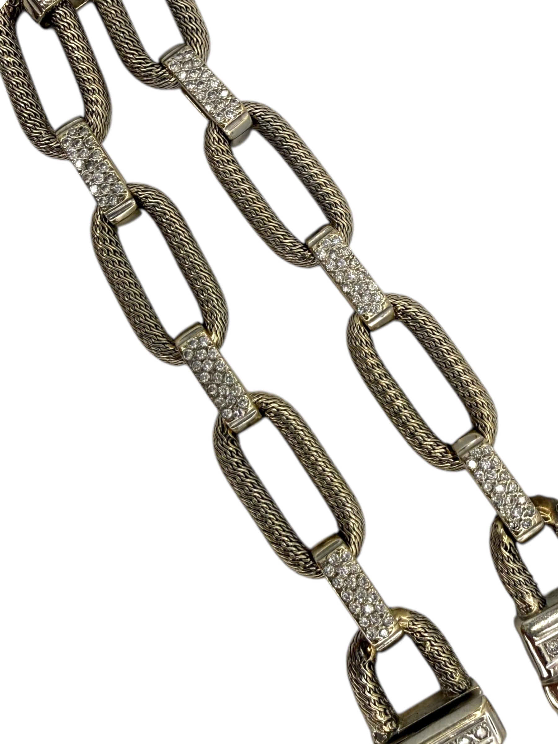 18k Woven Link Chain Bracelet