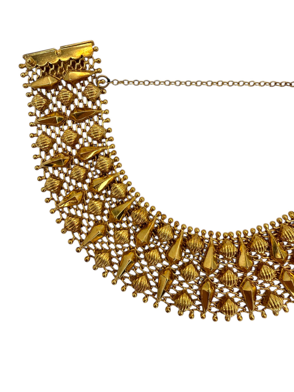 18k Mesh Spike Bracelet