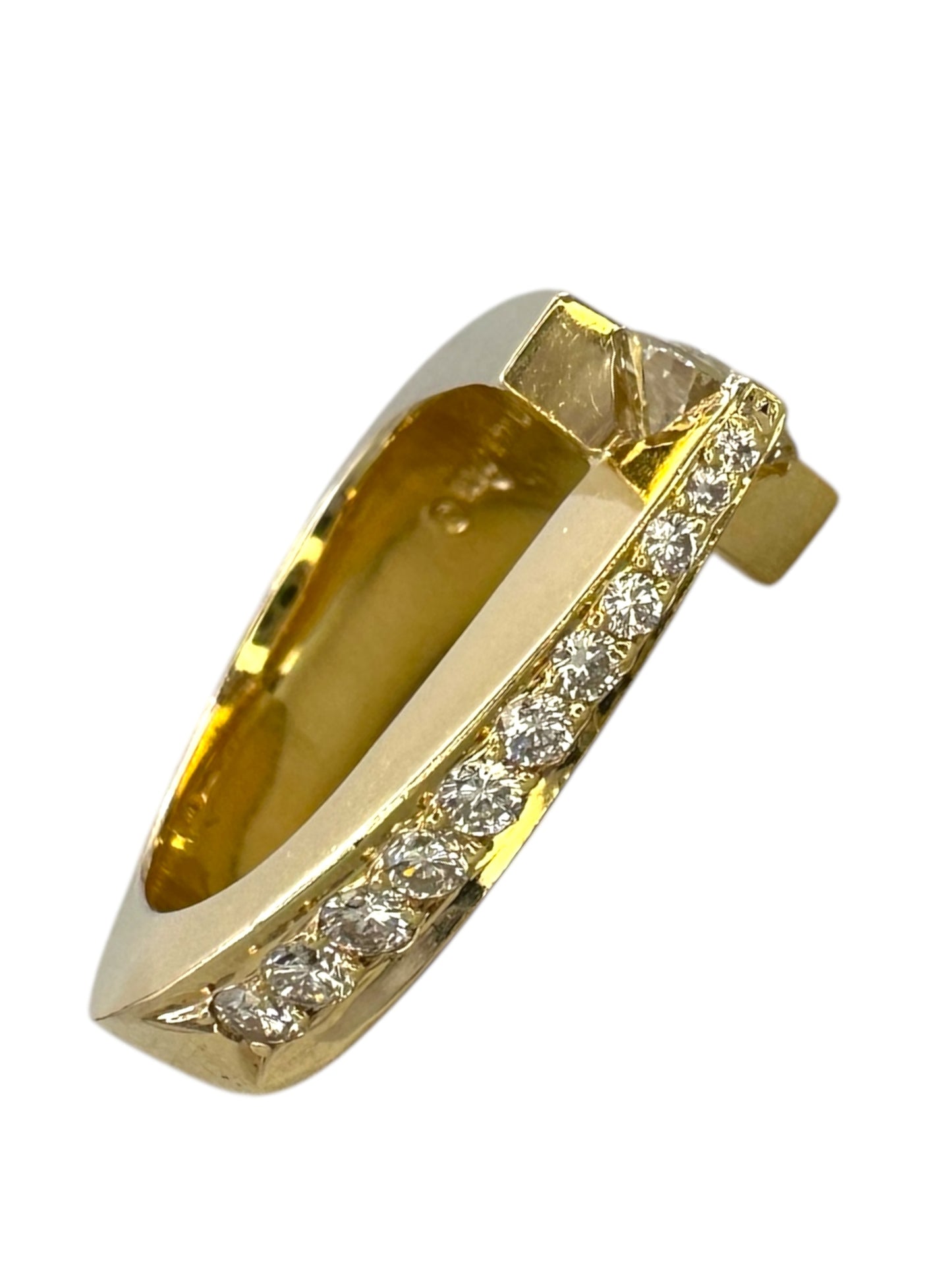 14k Diamond Comet Ring