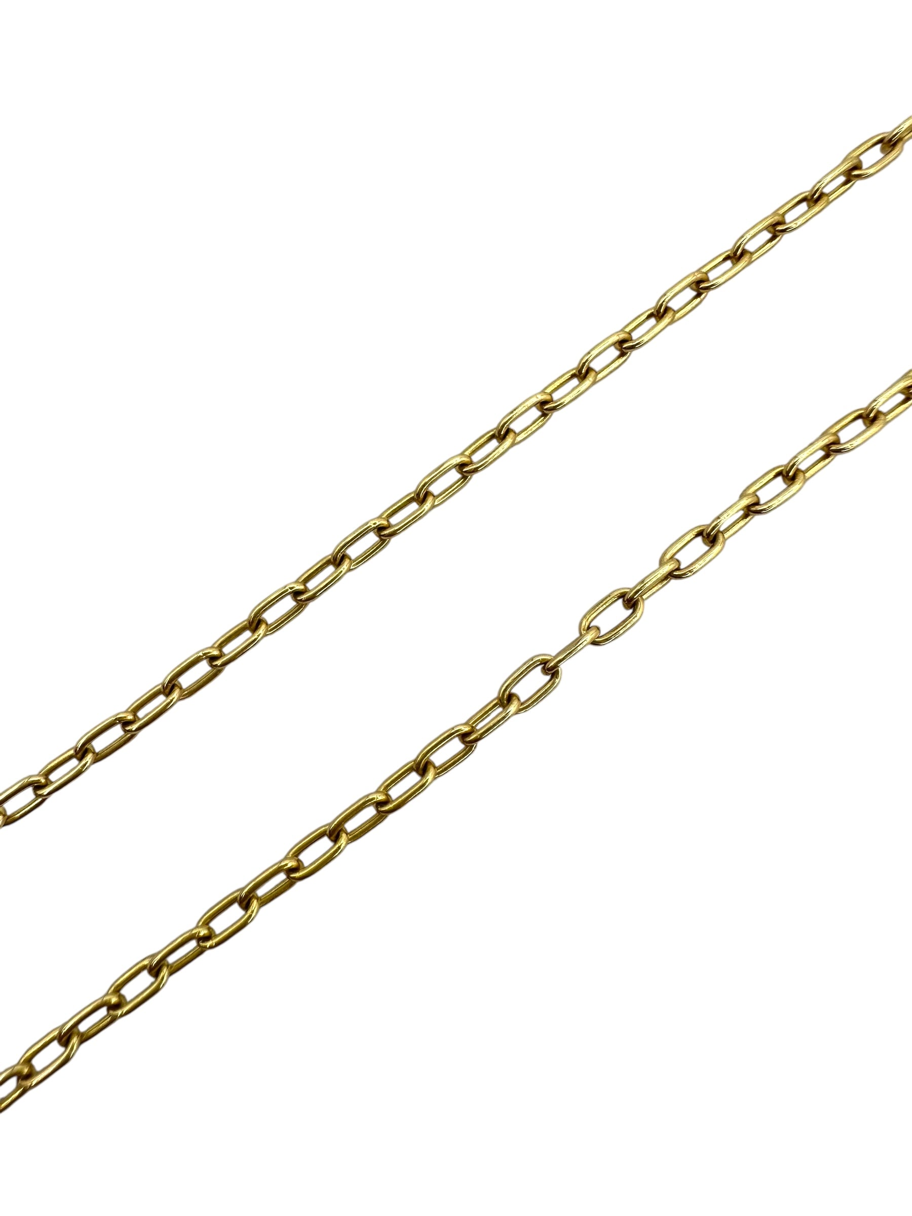 18k Cable Link Necklace