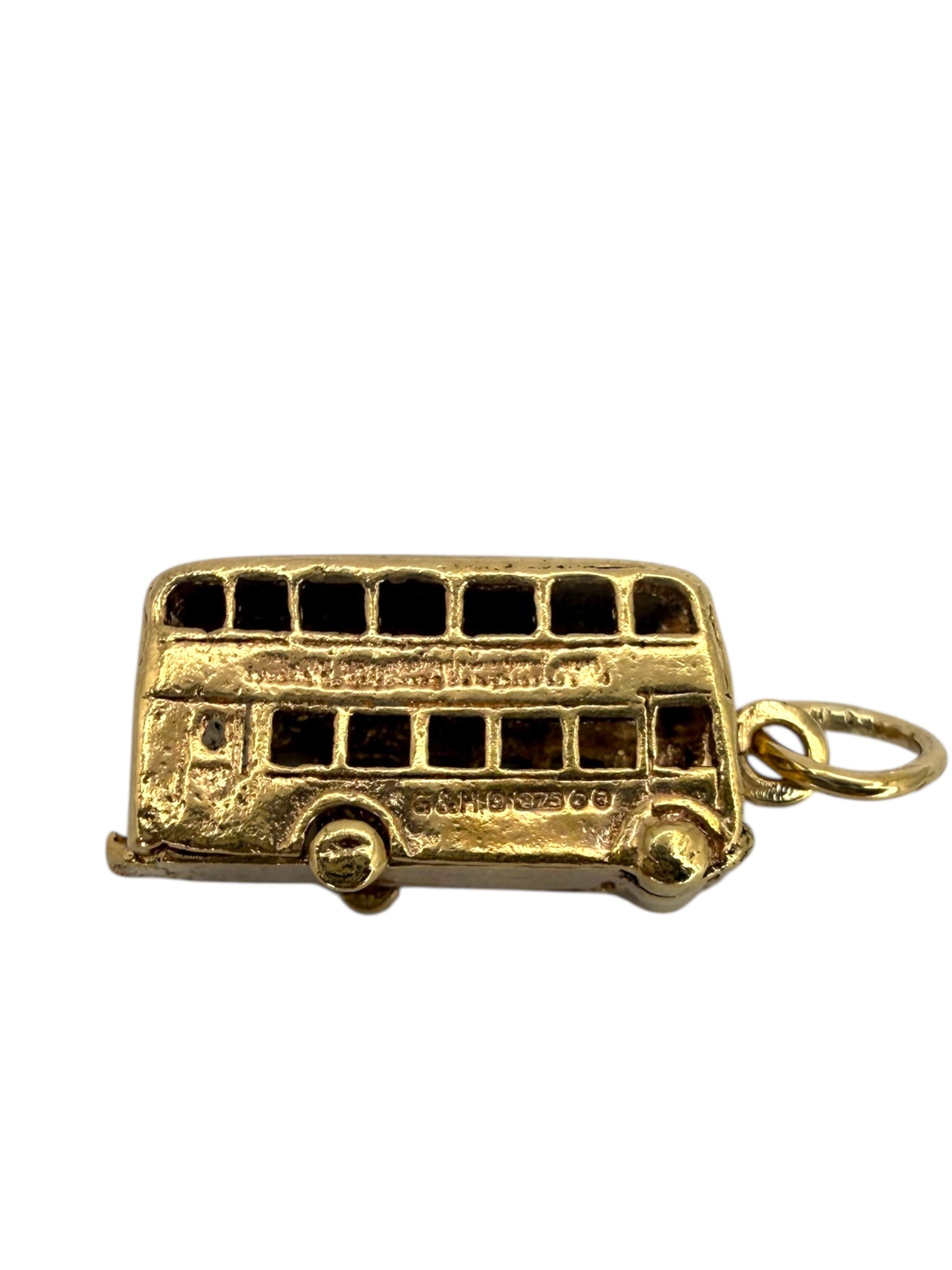 9k Double Decker Bus Charm