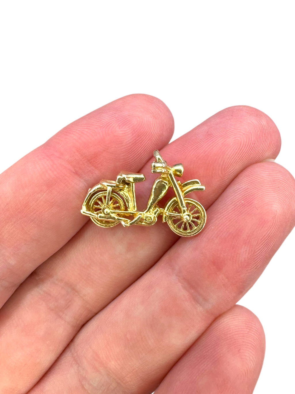 14k Vintage Motorcycle Charm