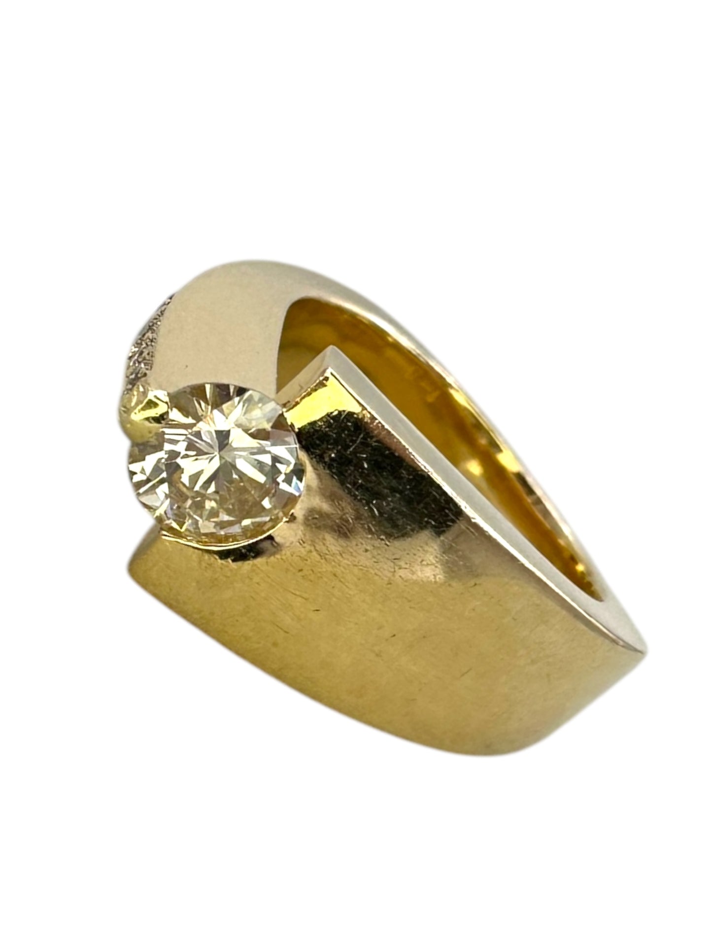 14k Diamond Comet Ring