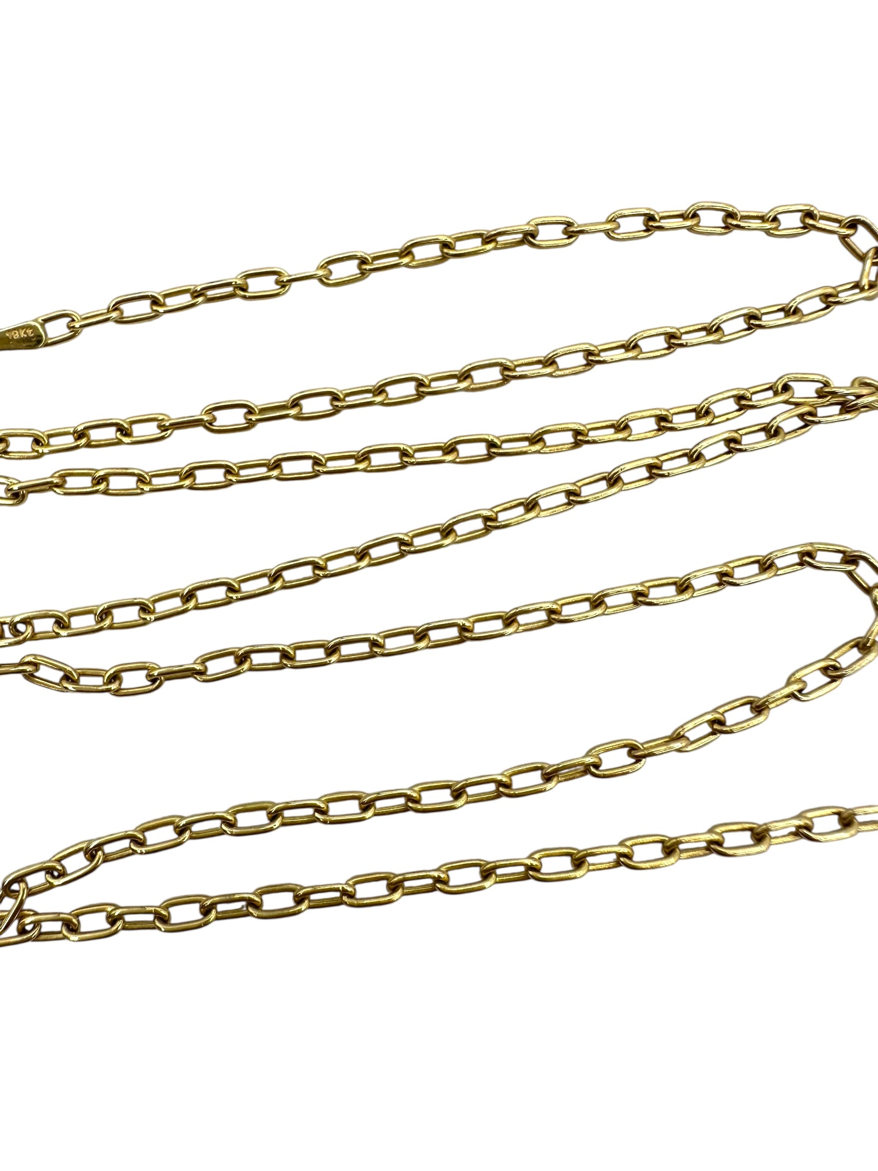 18k Cable Link Necklace
