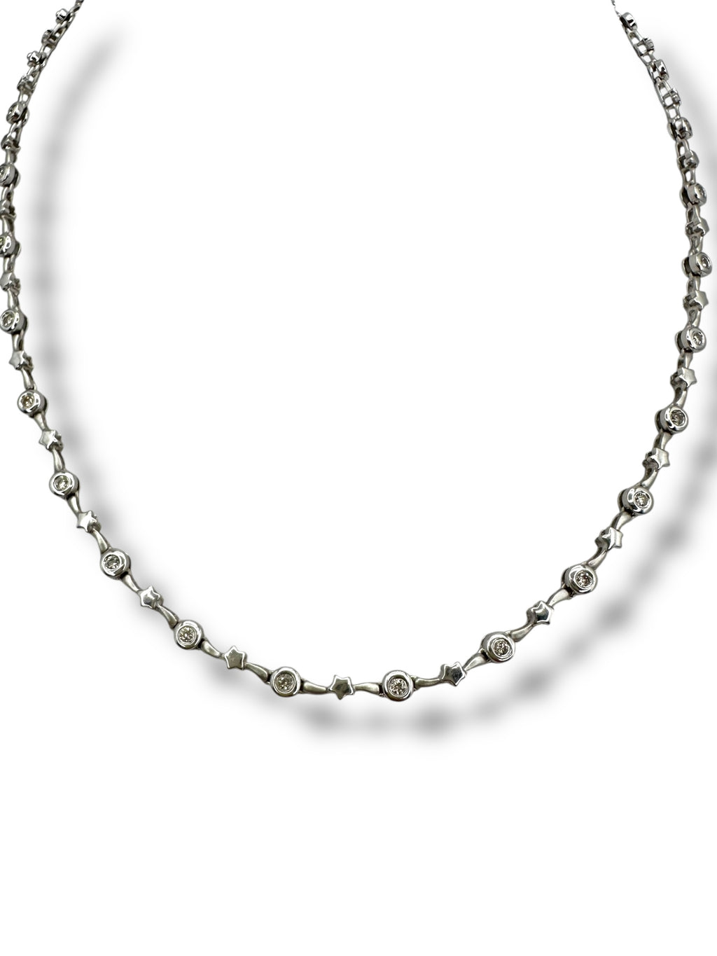 14k Diamond Shooting Star Necklace