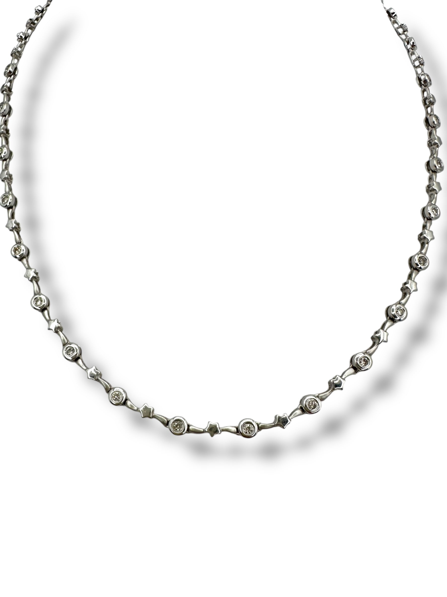 14k Diamond Shooting Star Necklace