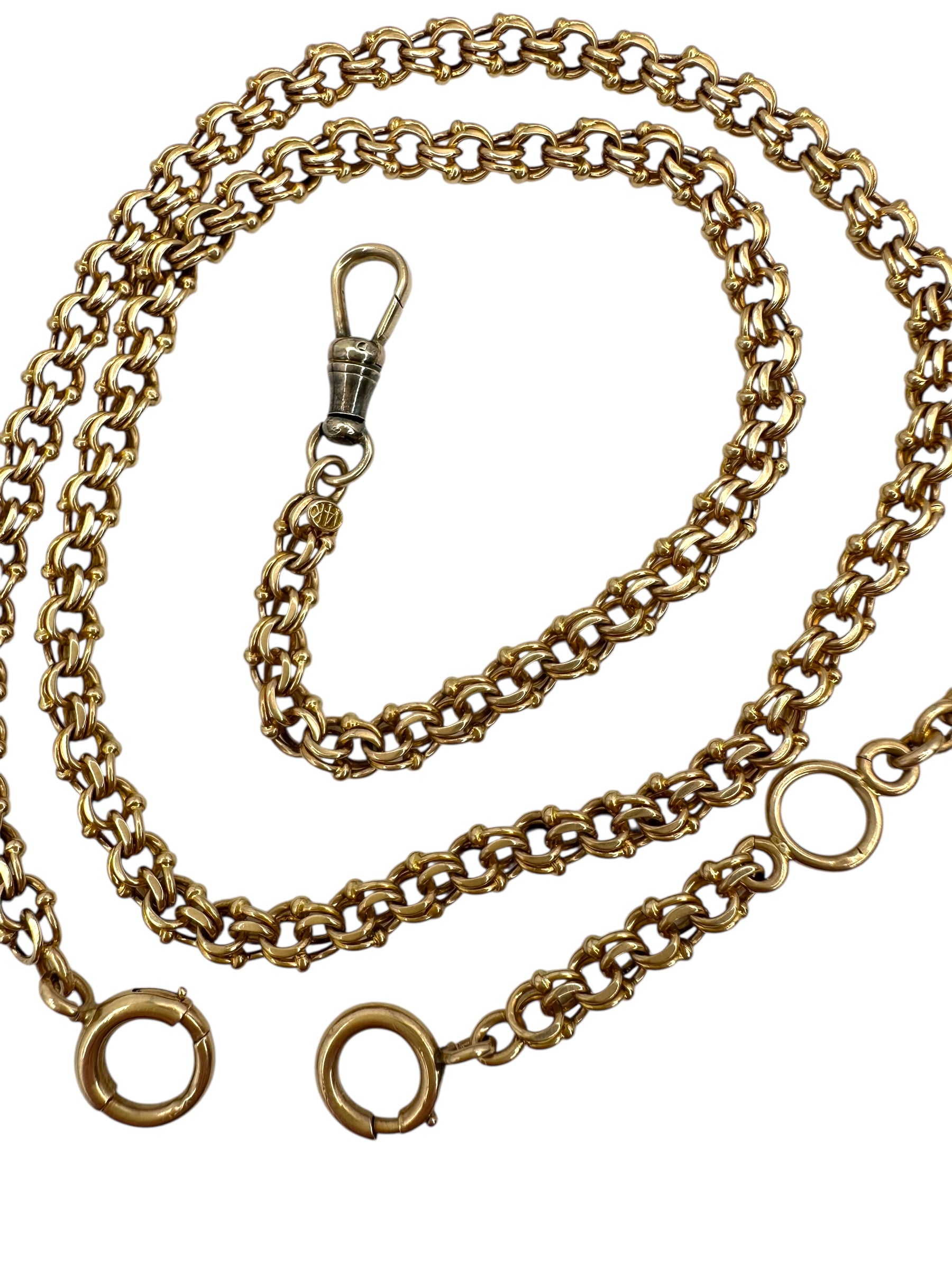 14k Fancy Link Watch Chain