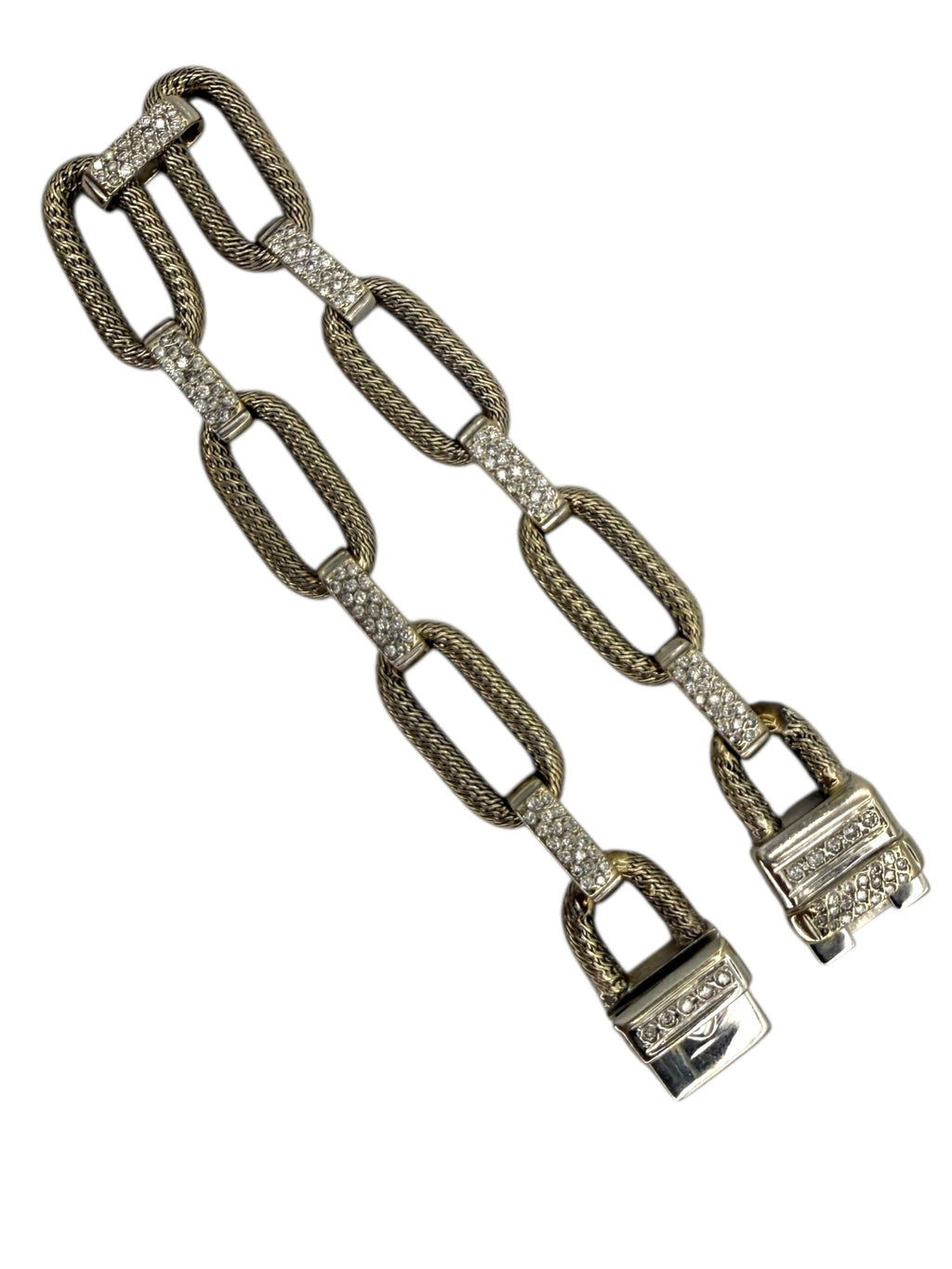 18k Woven Link Chain Bracelet