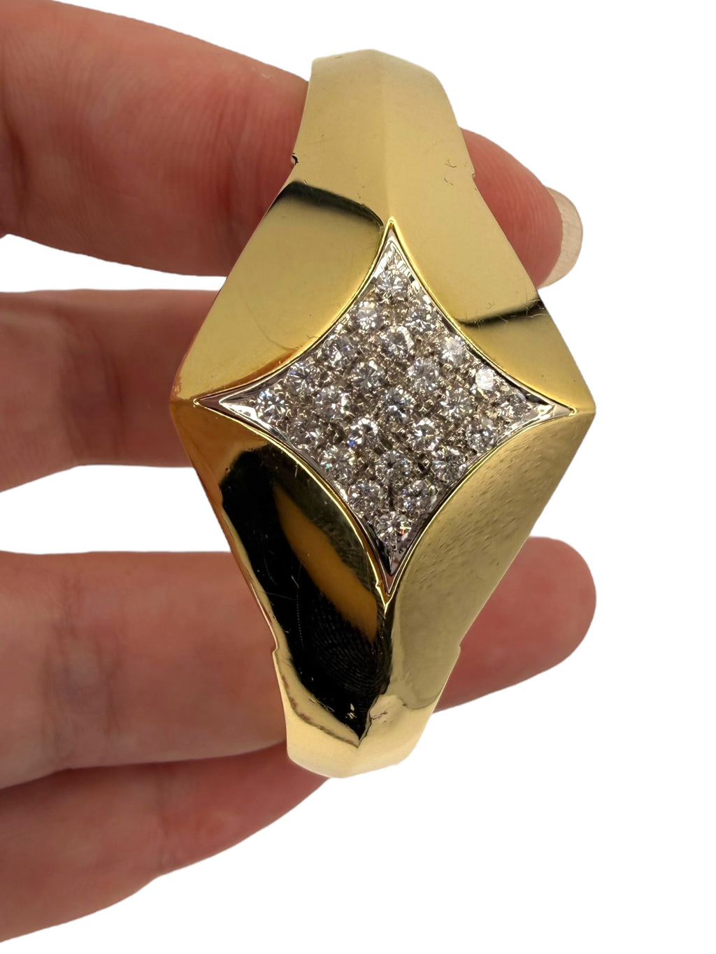 18k Diamond Bangle Bracelet