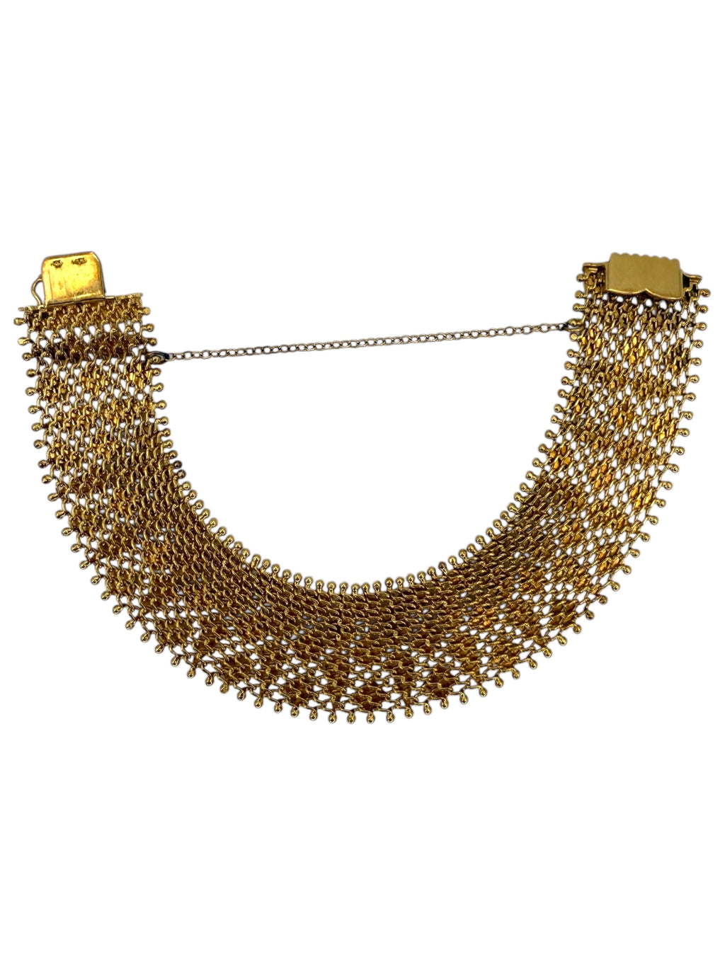 18k Mesh Spike Bracelet