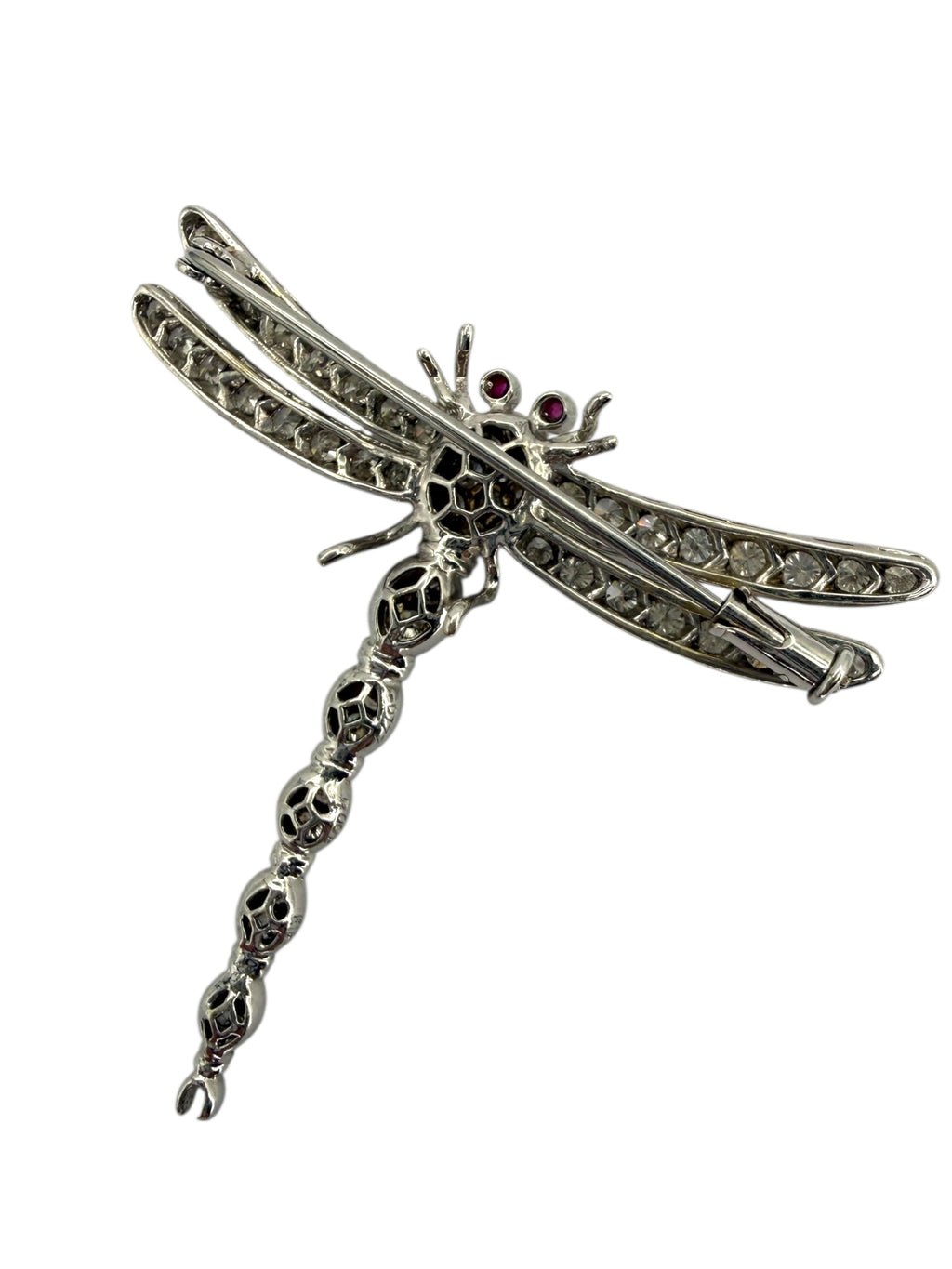 18k Diamond Dragonfly Brooch