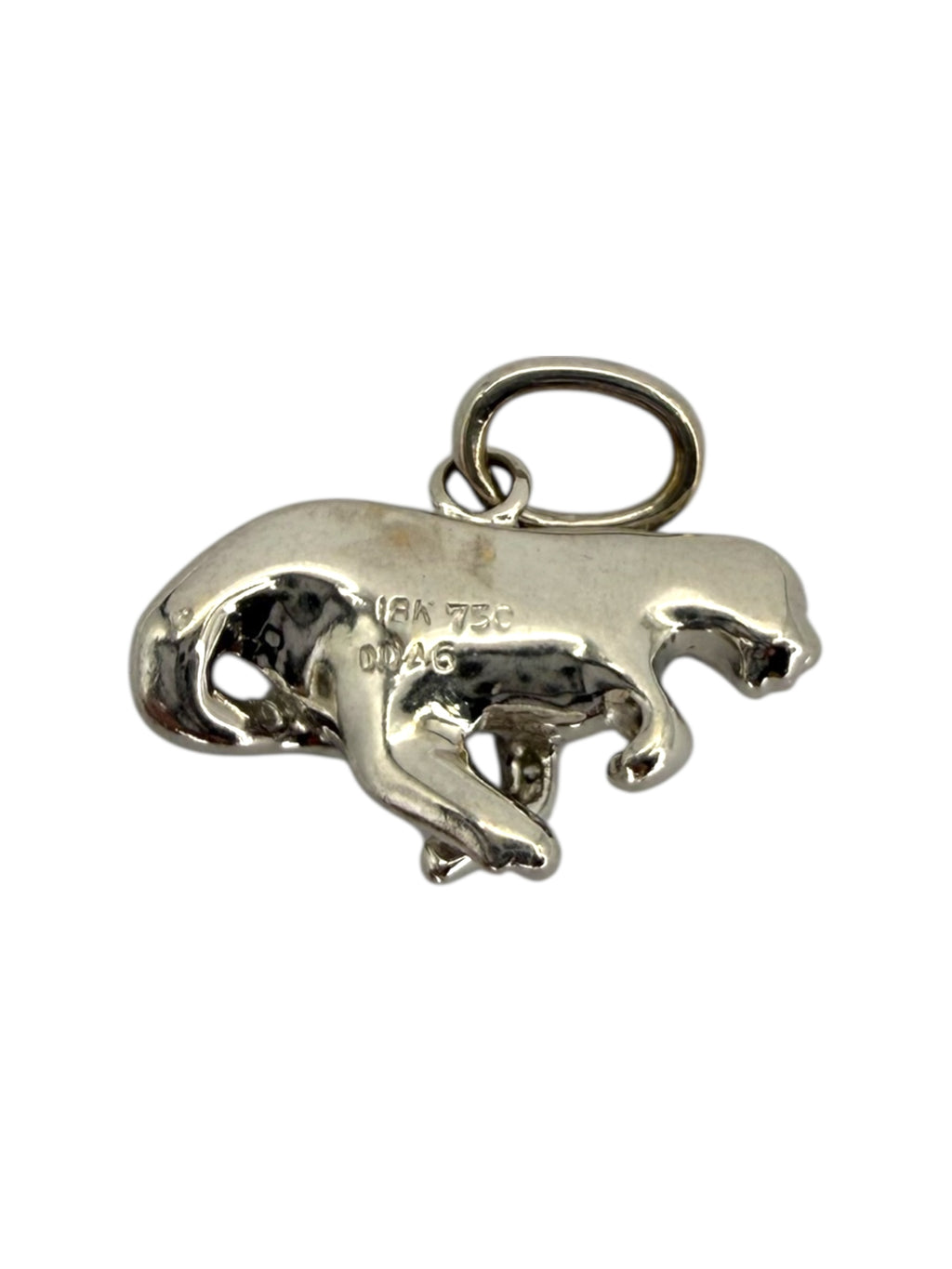 18k Diamond Running Panther Charm