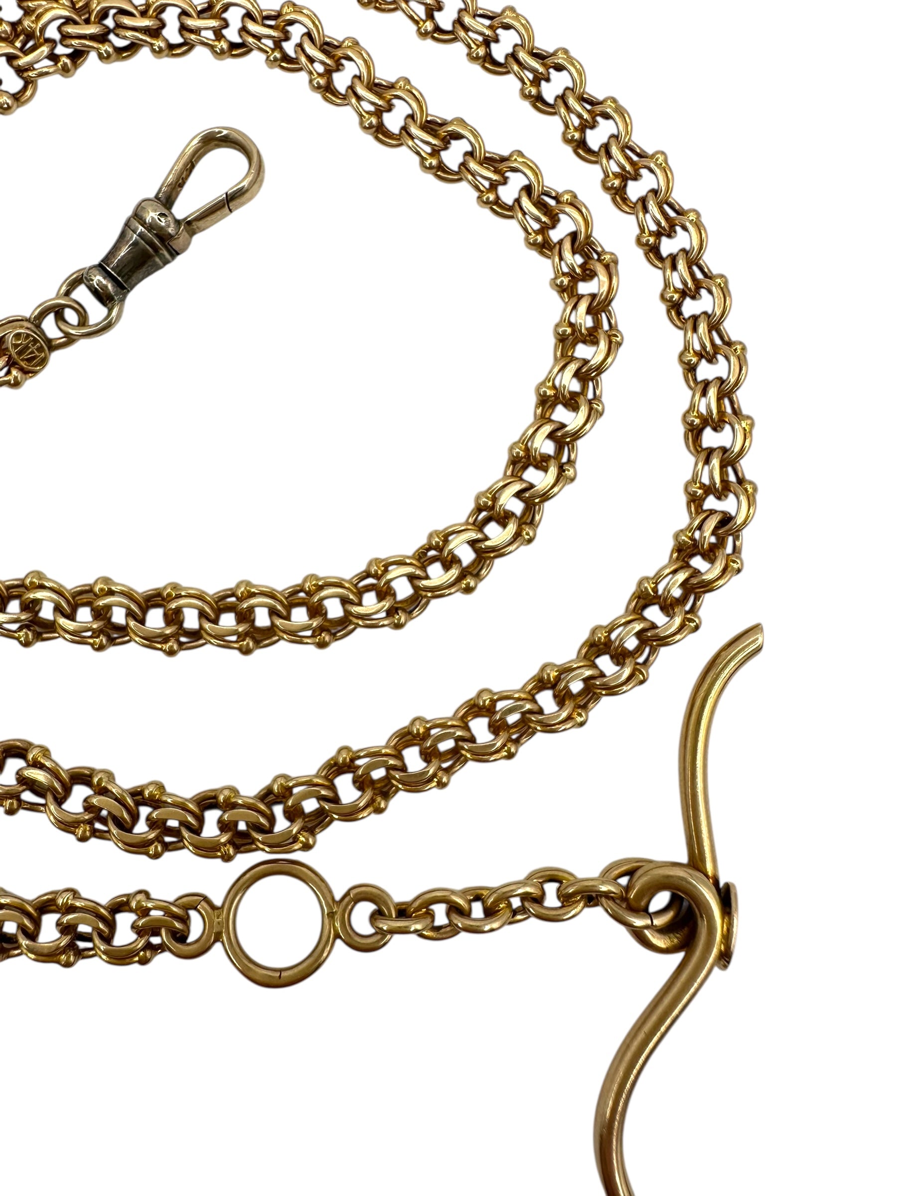 14k Fancy Link Watch Chain