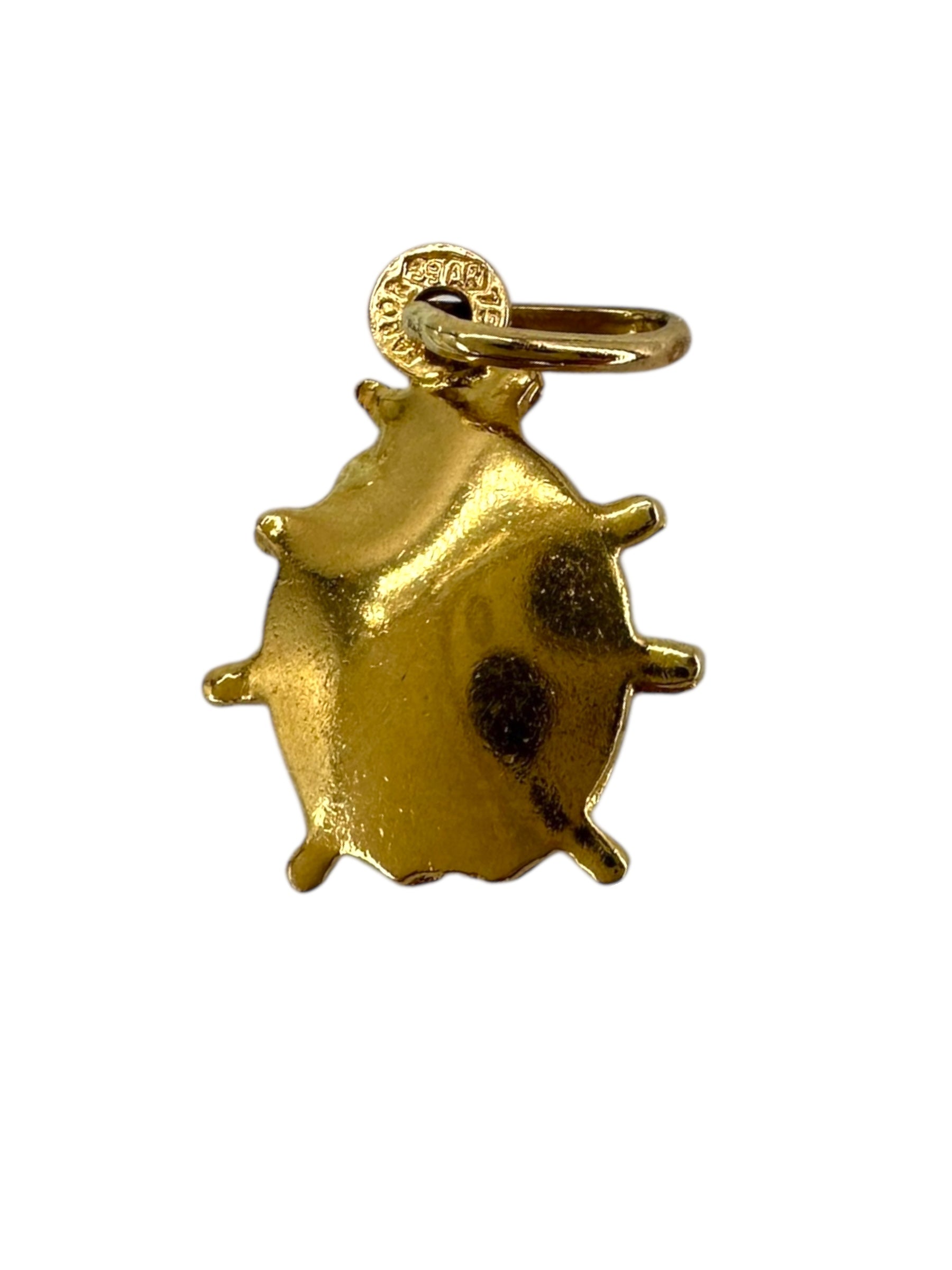 18k Enamel Ladybug Charm