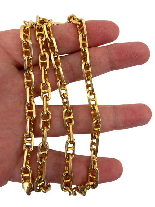 14k Chunky Anchor Link Chain Necklace