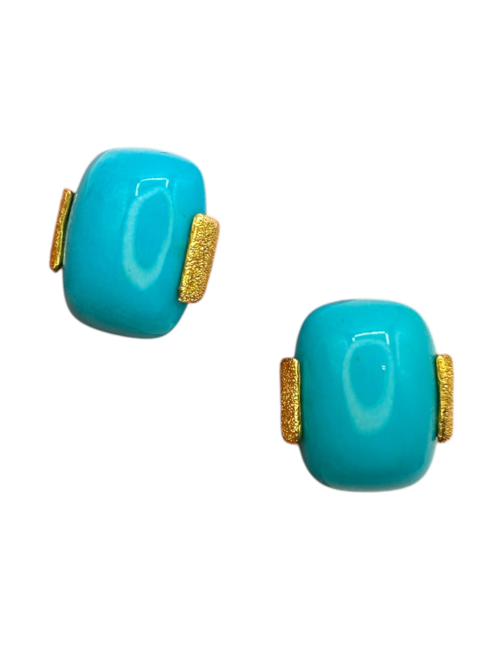 18k Turquoise Earrings
