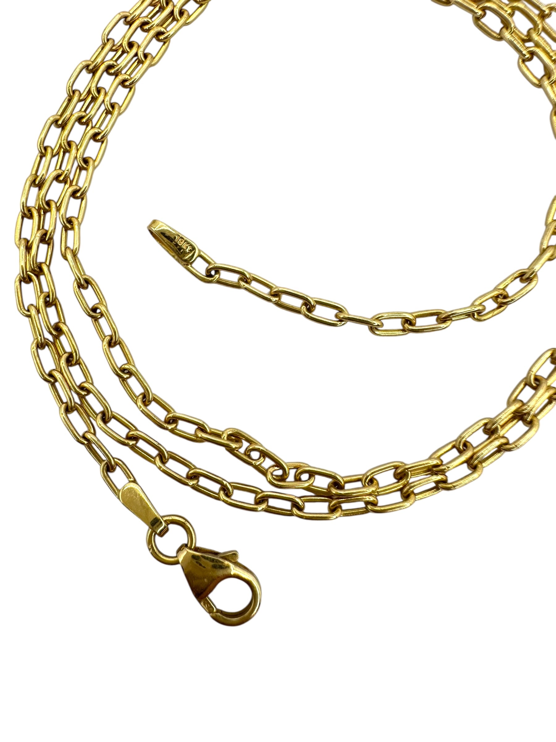 18k Cable Link Necklace