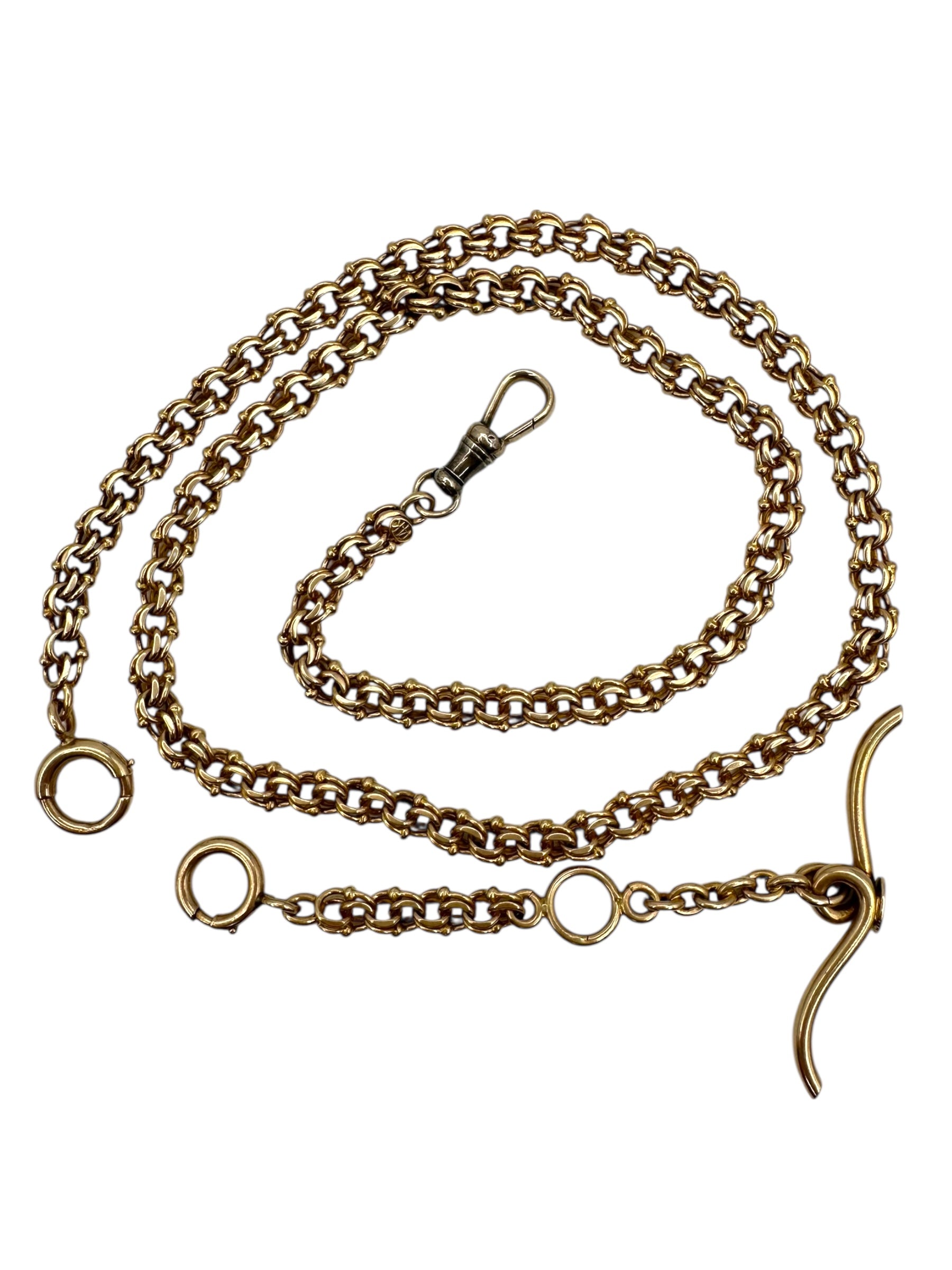 14k Fancy Link Watch Chain