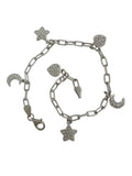 14k Diamond Charm Bracelet