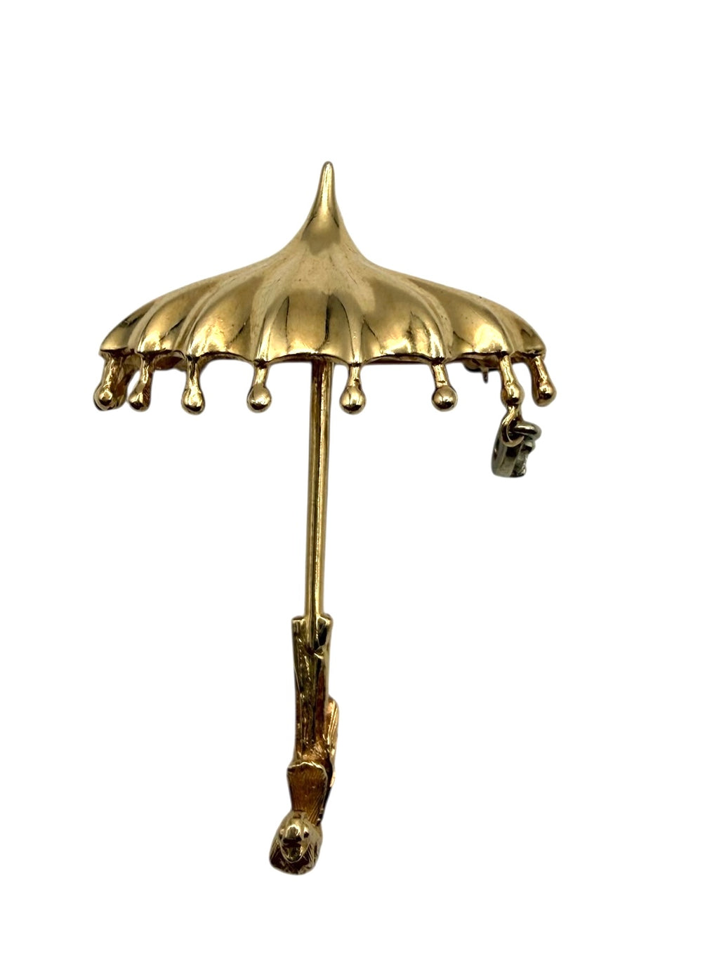 14k Umbrella Pendant/Brooch
