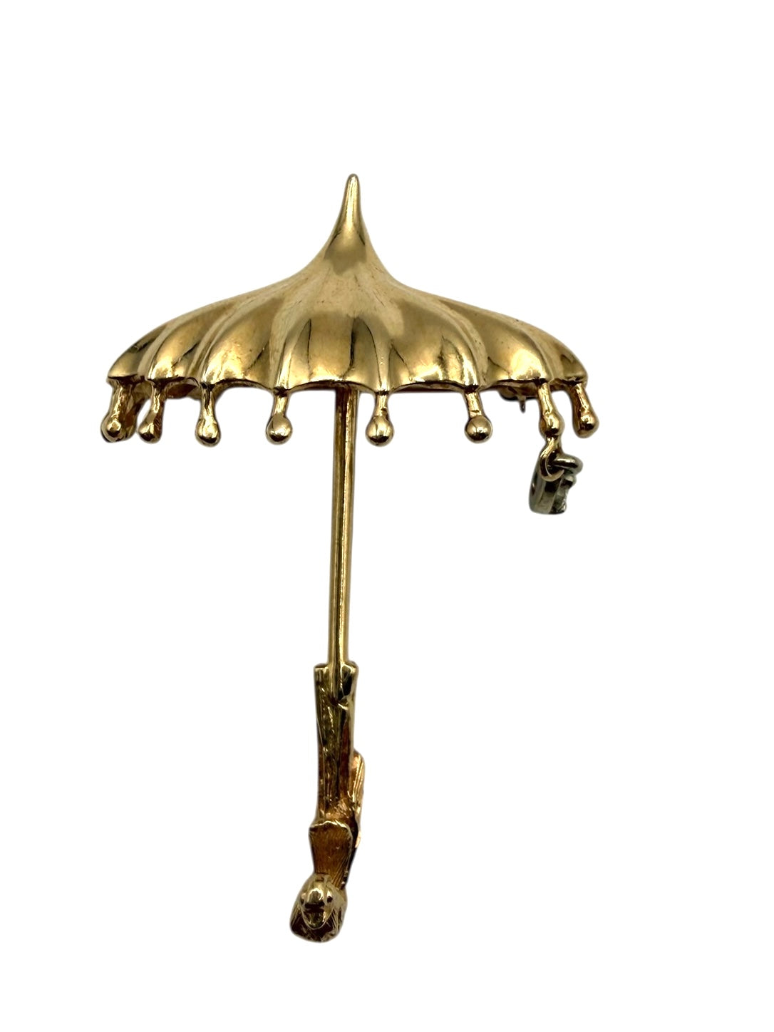 14k Umbrella Pendant/Brooch