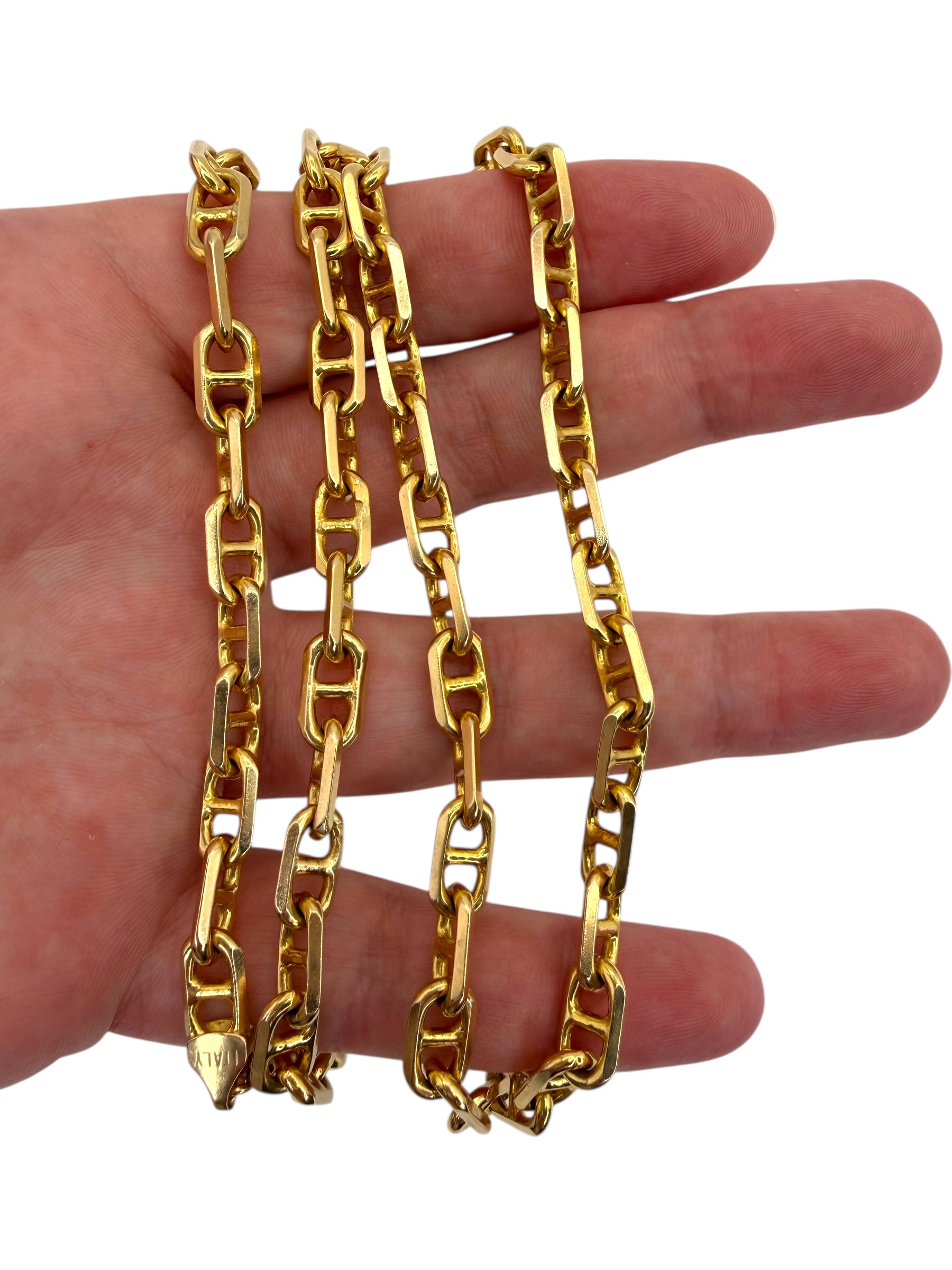 14k Chunky Anchor Link Chain Necklace
