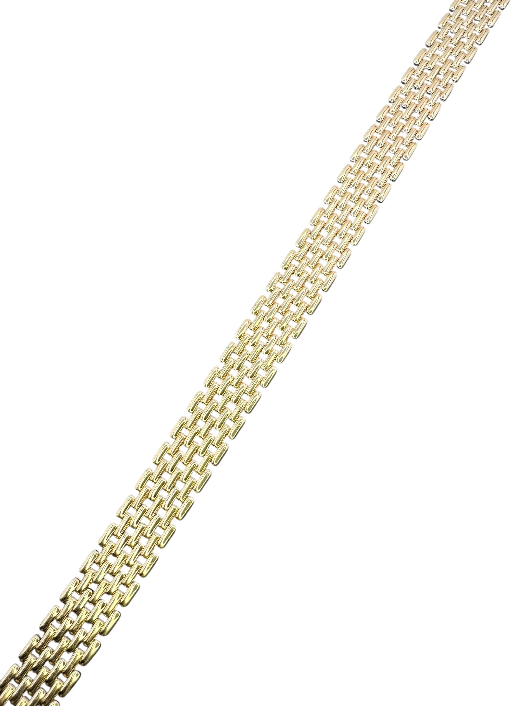 14k Panther Link Collar Necklace
