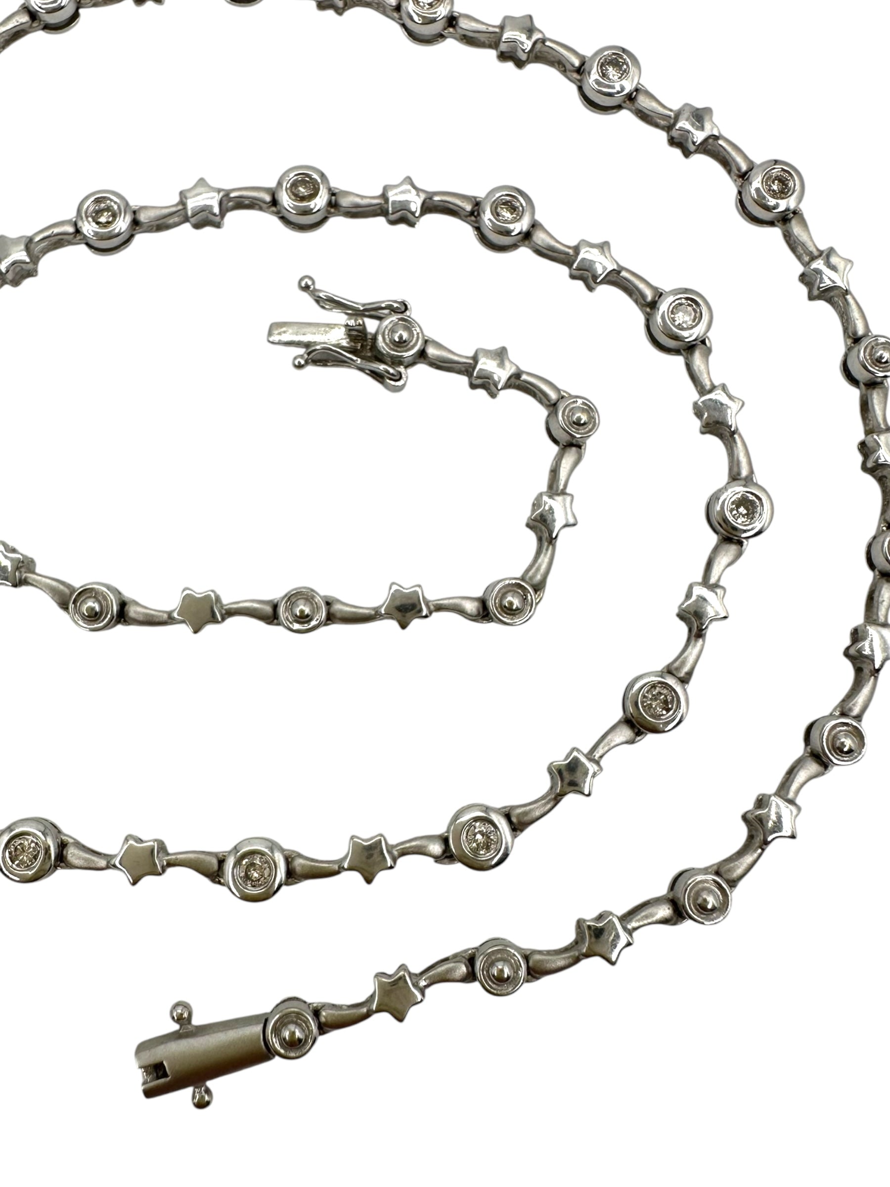14k Diamond Shooting Star Necklace
