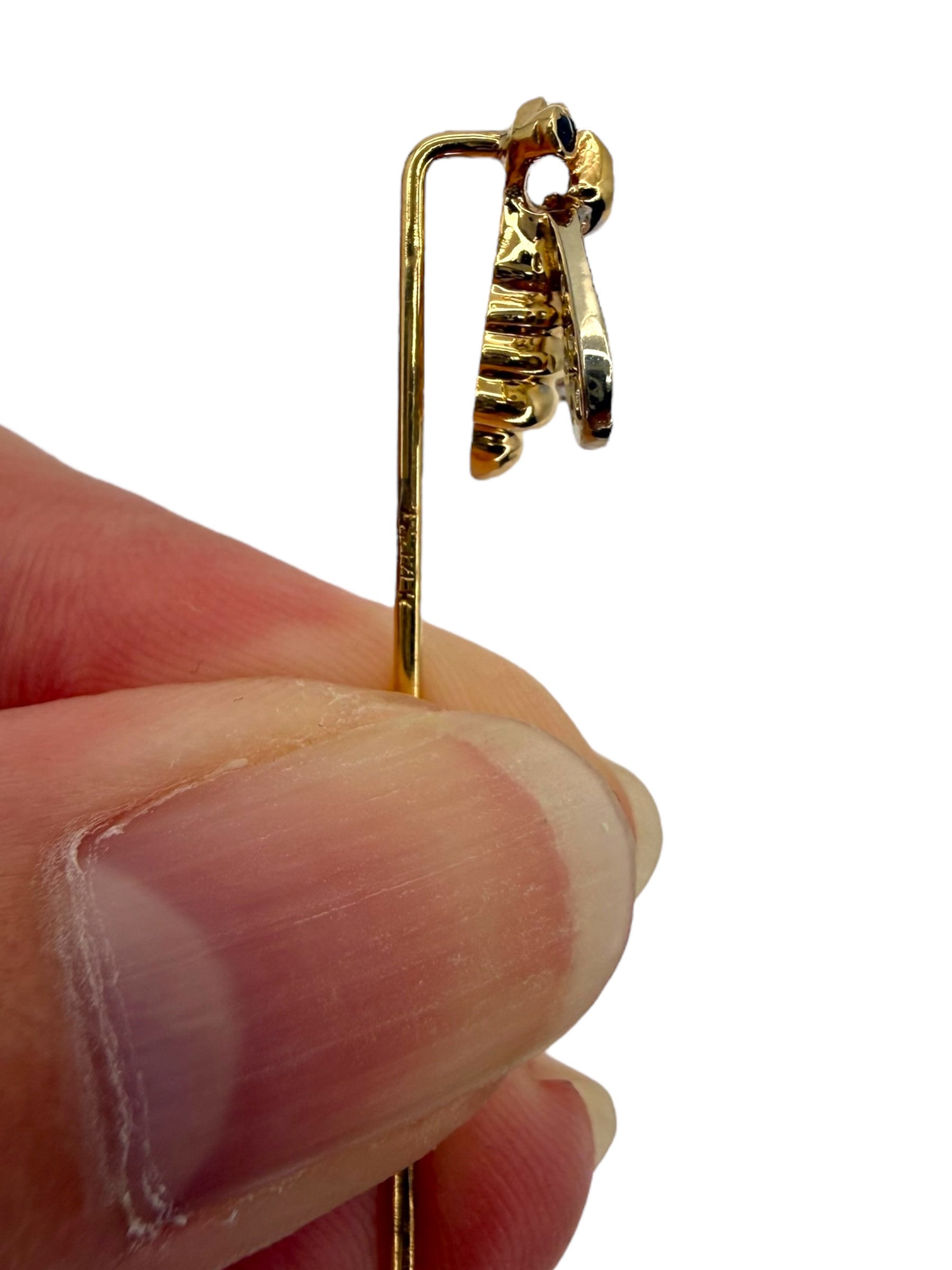 14k Diamond Bee Stick Pin